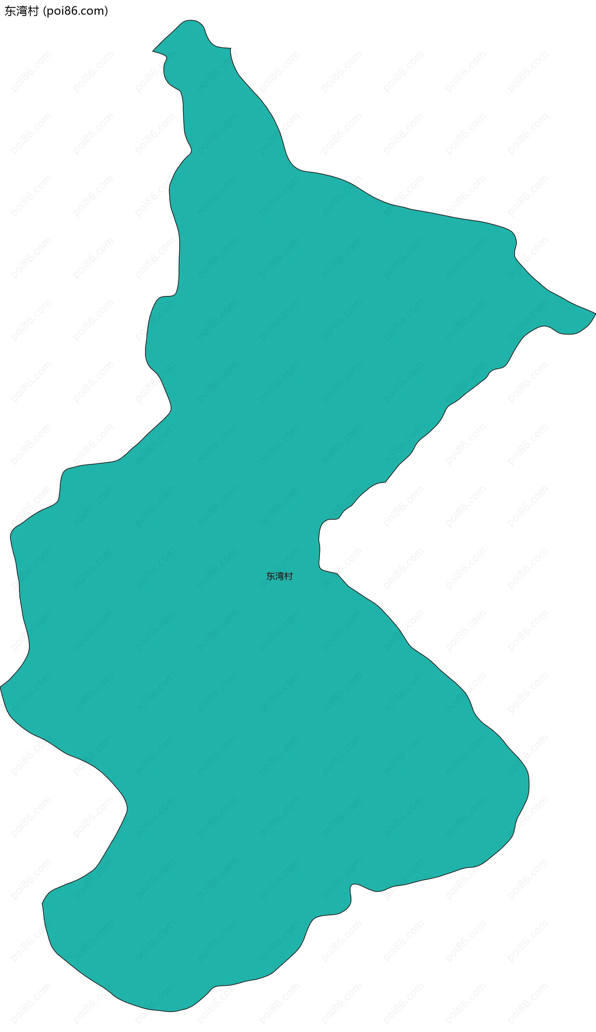 东湾村边界地图