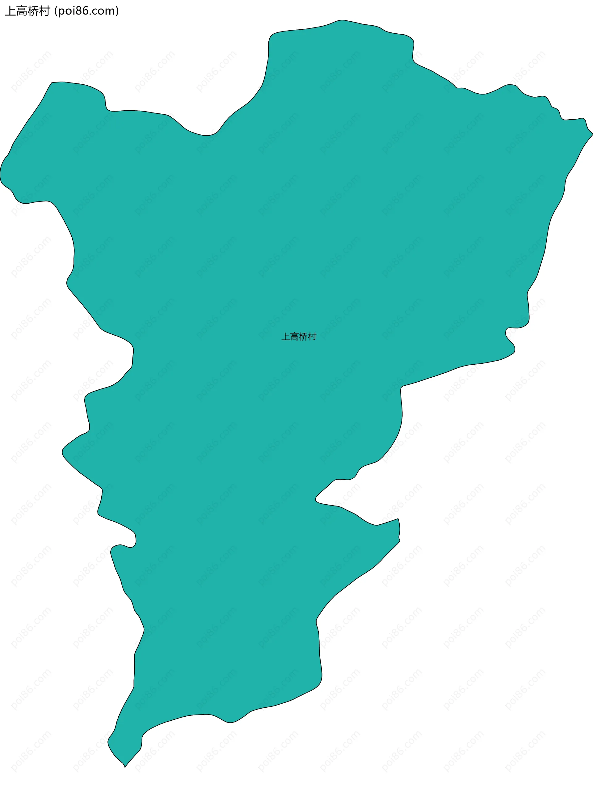 上高桥村边界地图