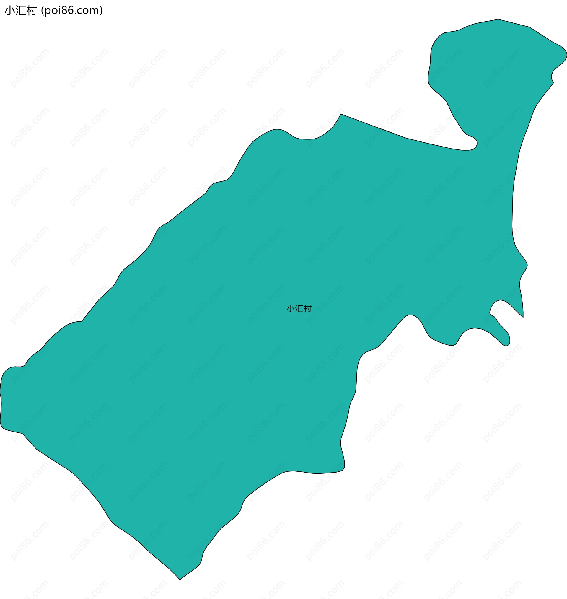 小汇村边界地图