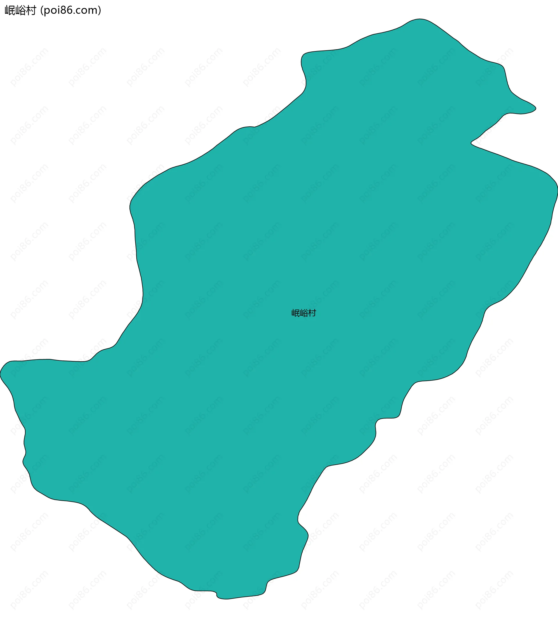 岷峪村边界地图