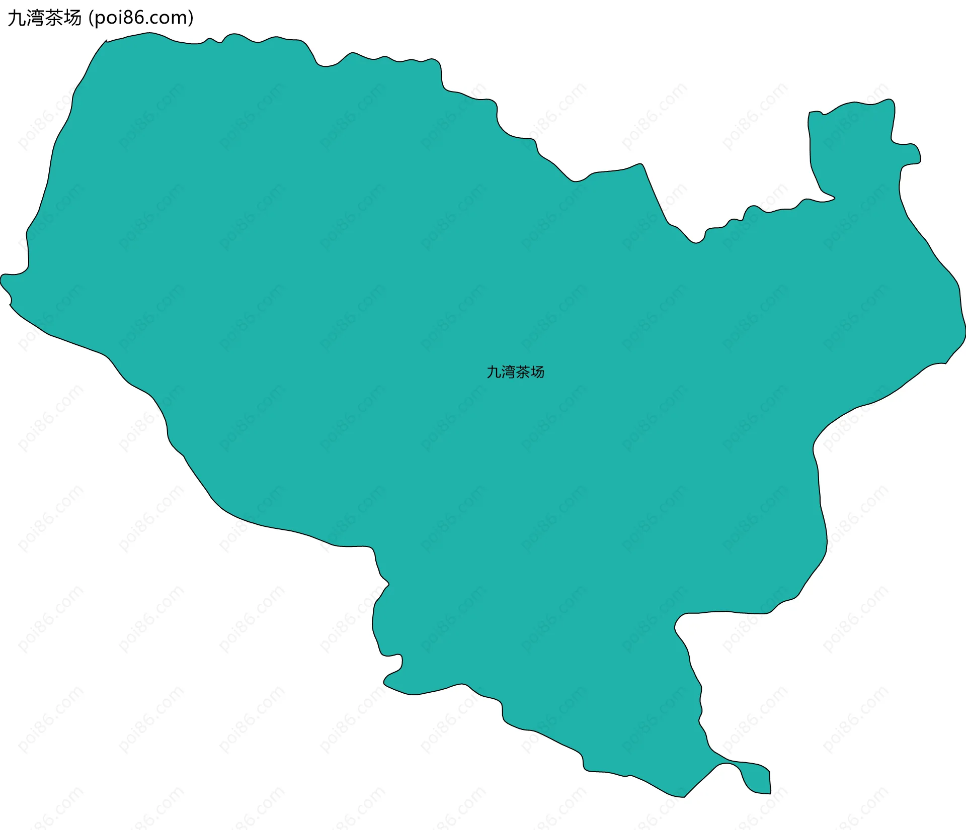 九湾茶场边界地图