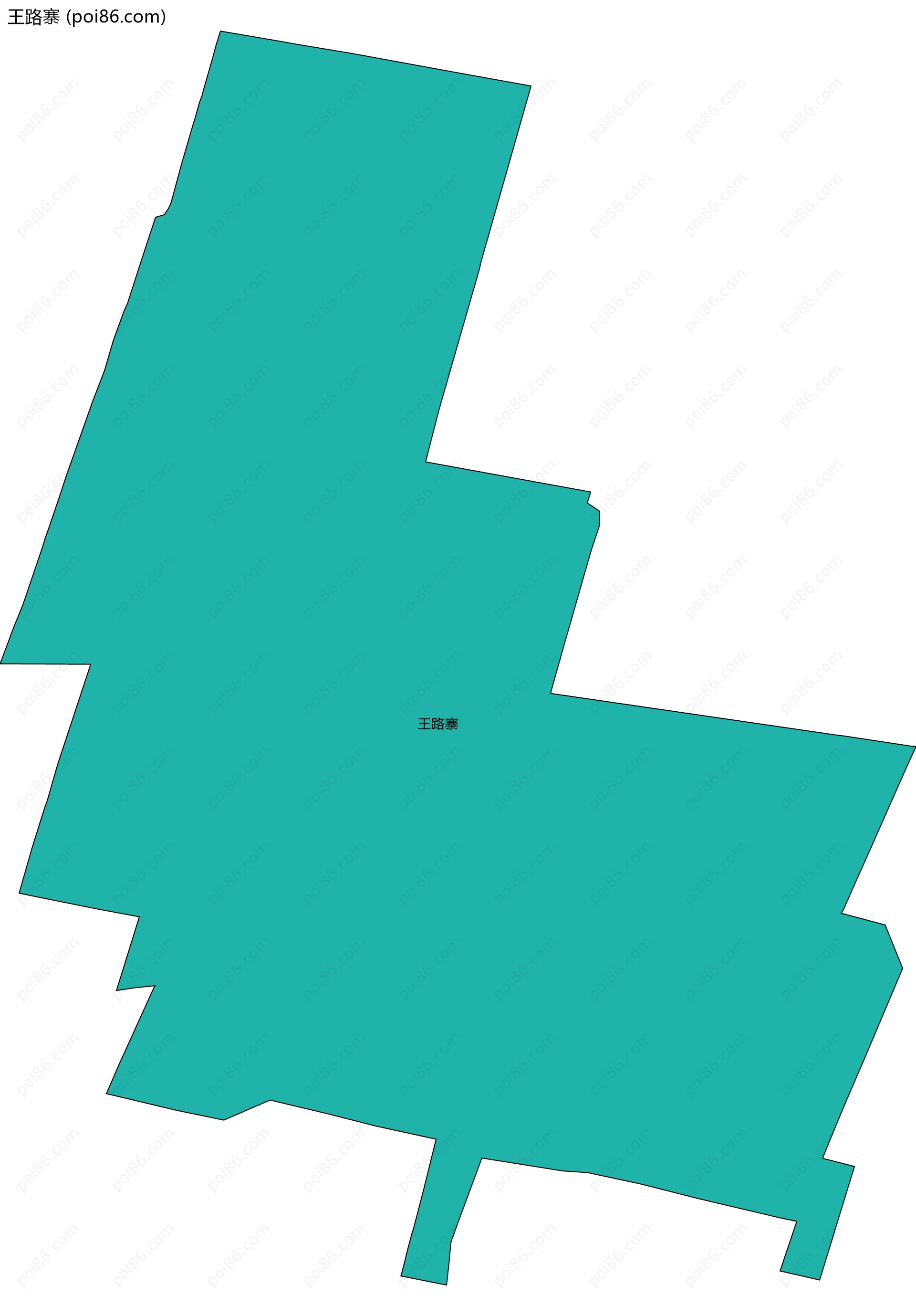 王路寨边界地图