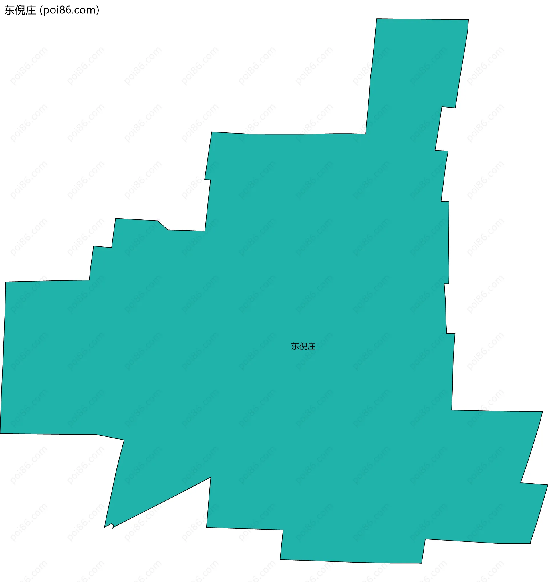 东倪庄边界地图