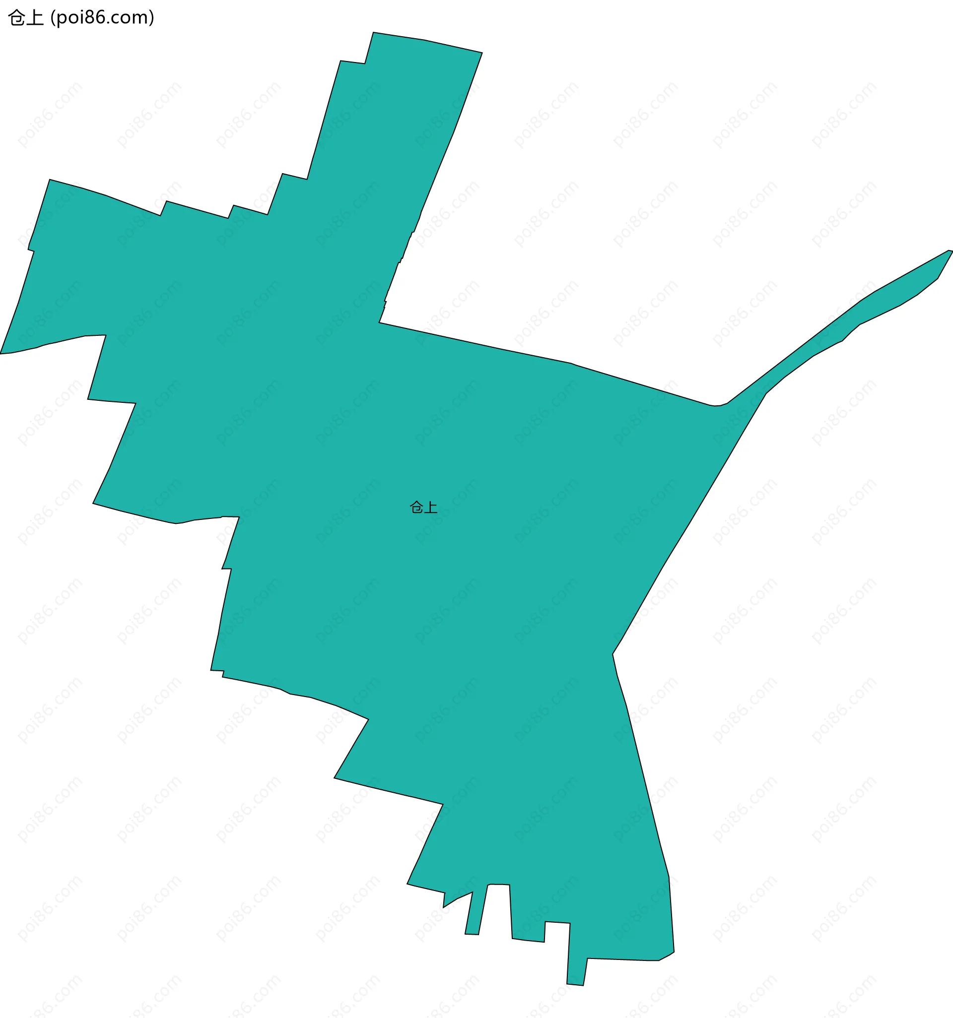 仓上边界地图