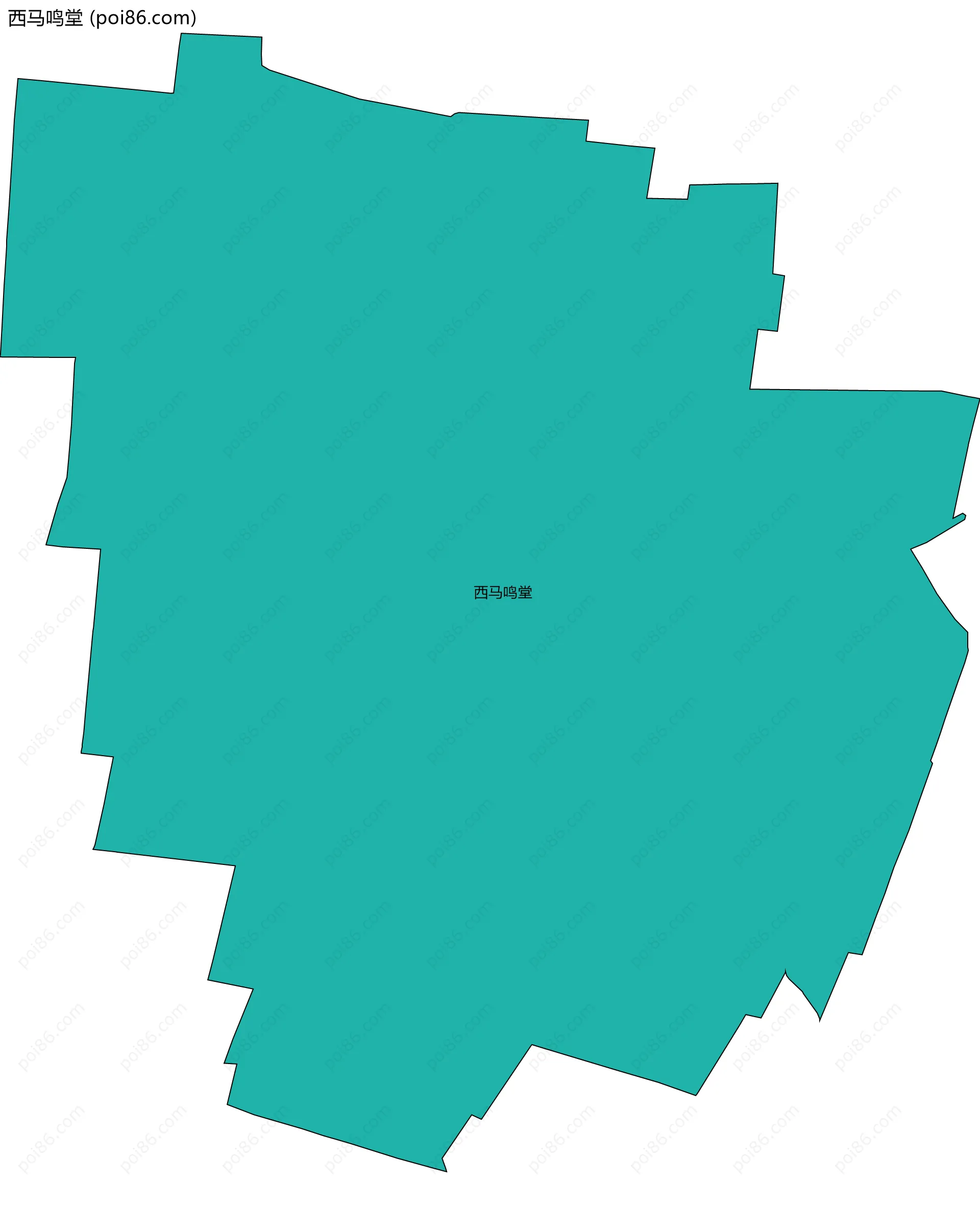 西马鸣堂边界地图