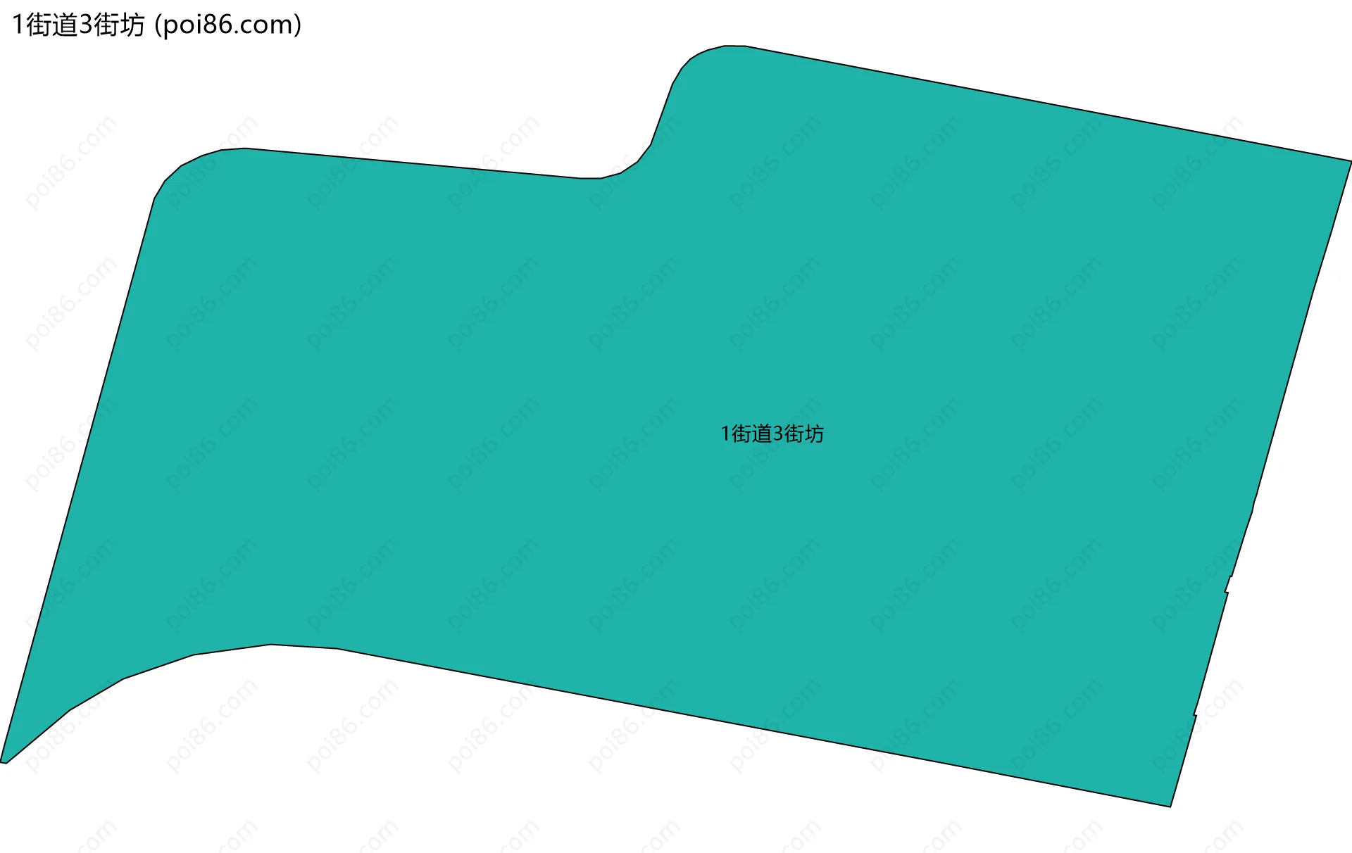 1街道3街坊边界地图