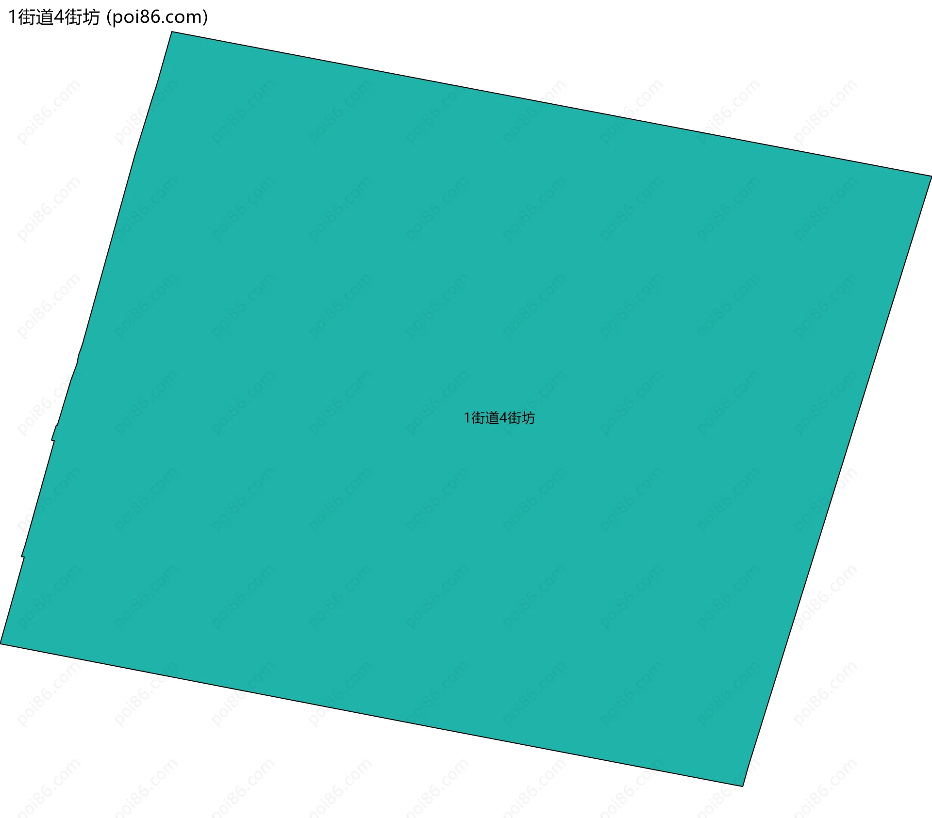 1街道4街坊边界地图