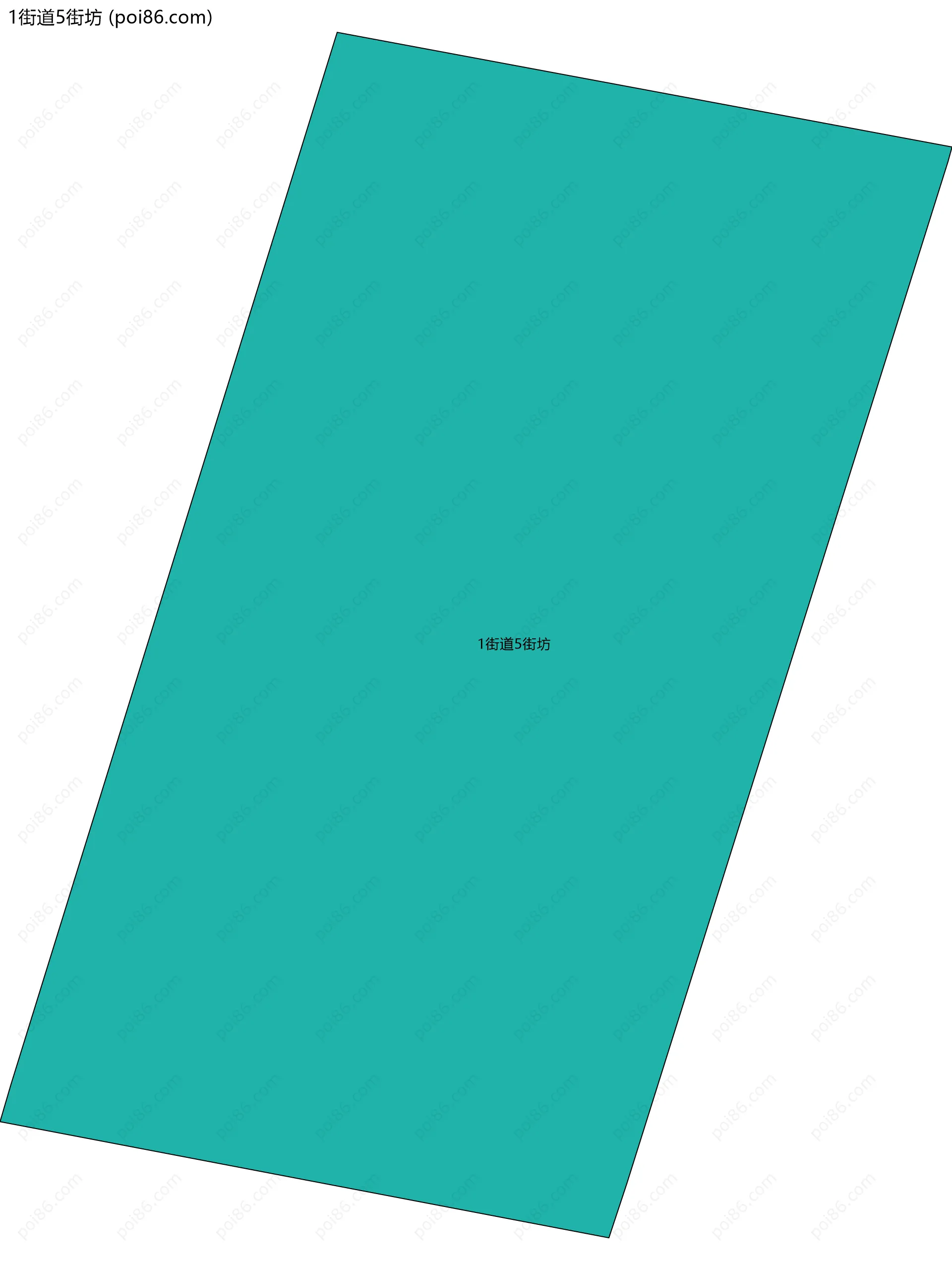 1街道5街坊边界地图