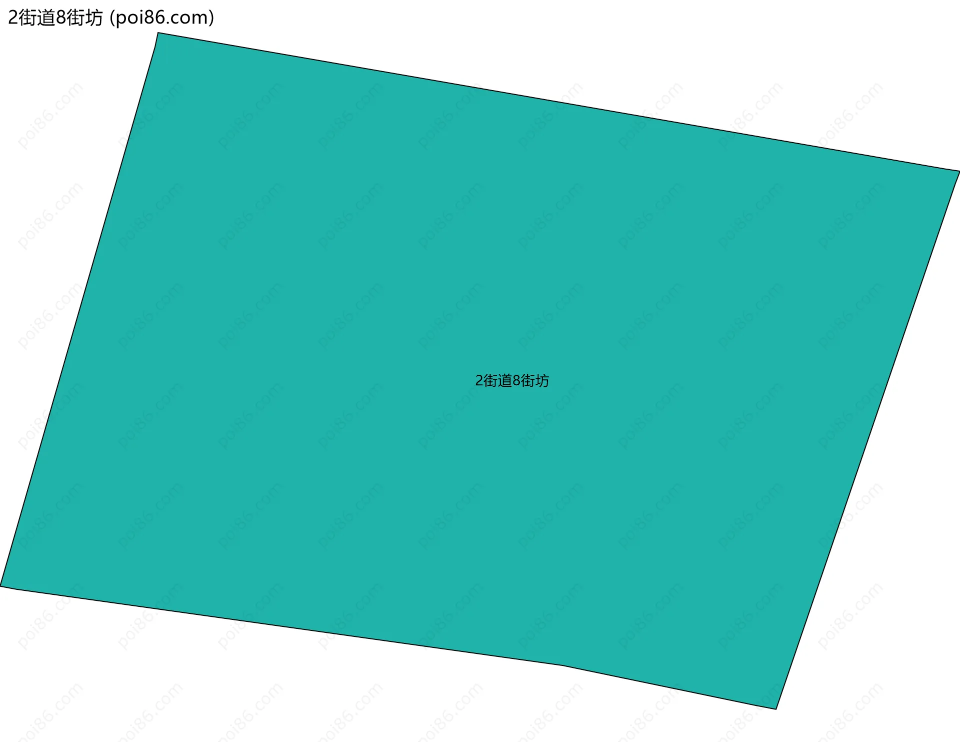2街道8街坊边界地图