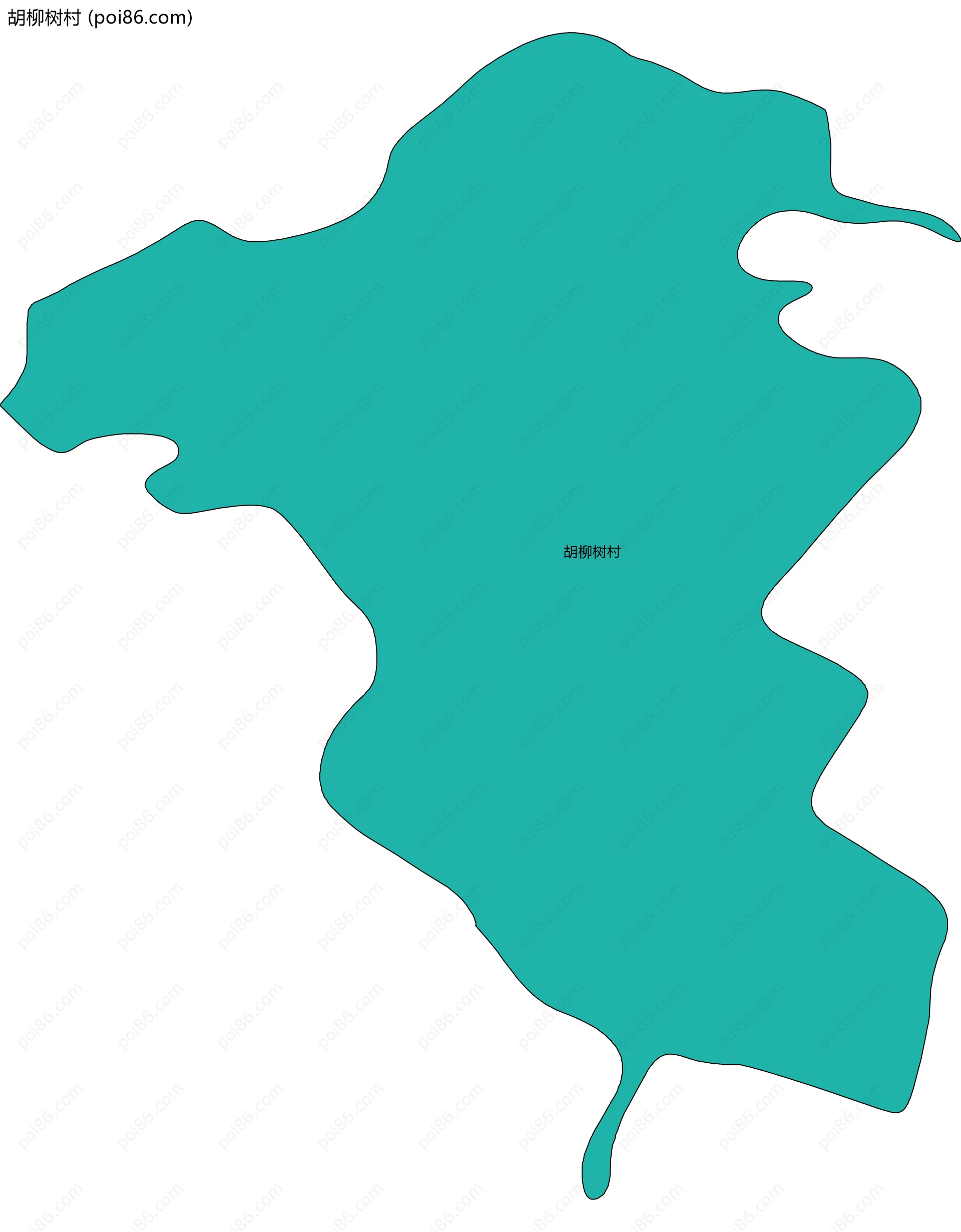 胡柳树村边界地图