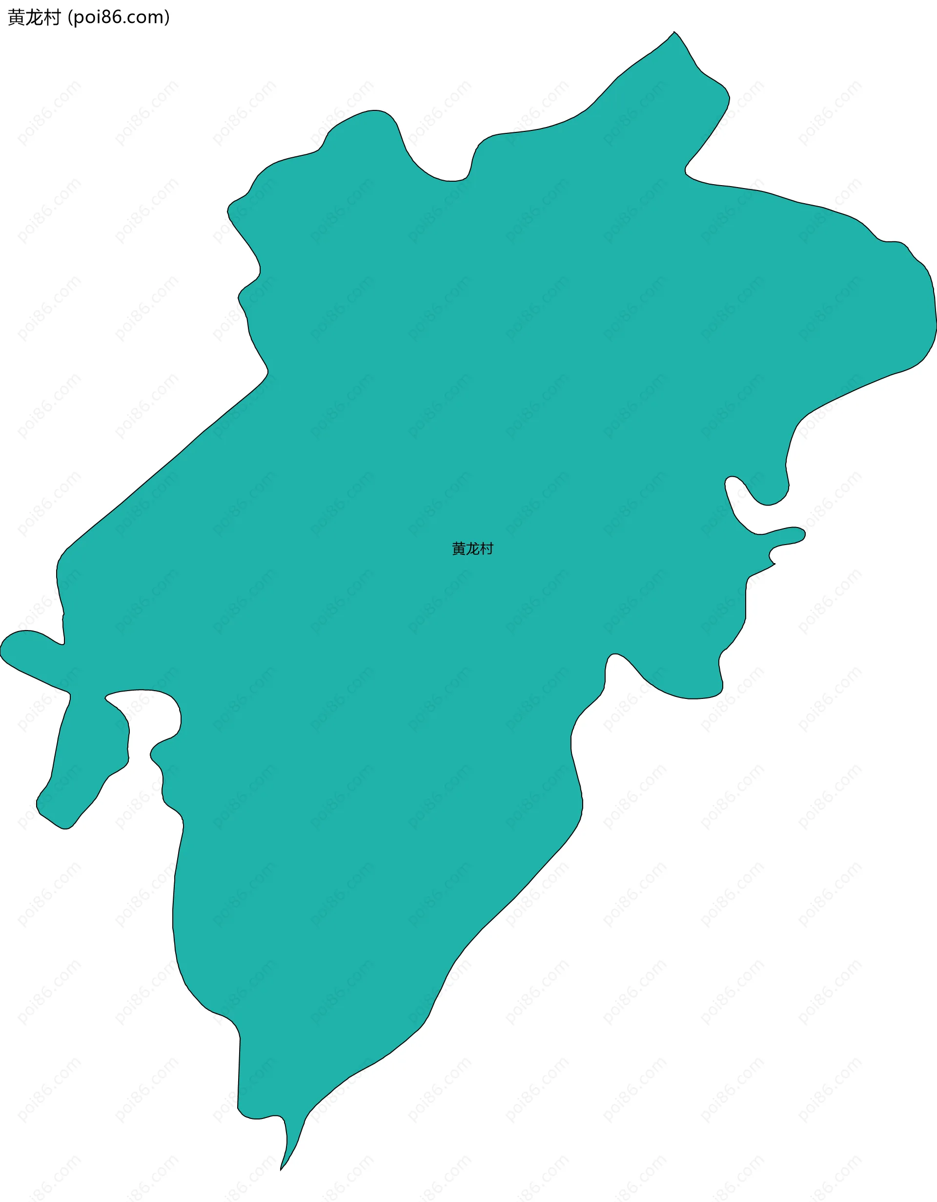 黄龙村边界地图