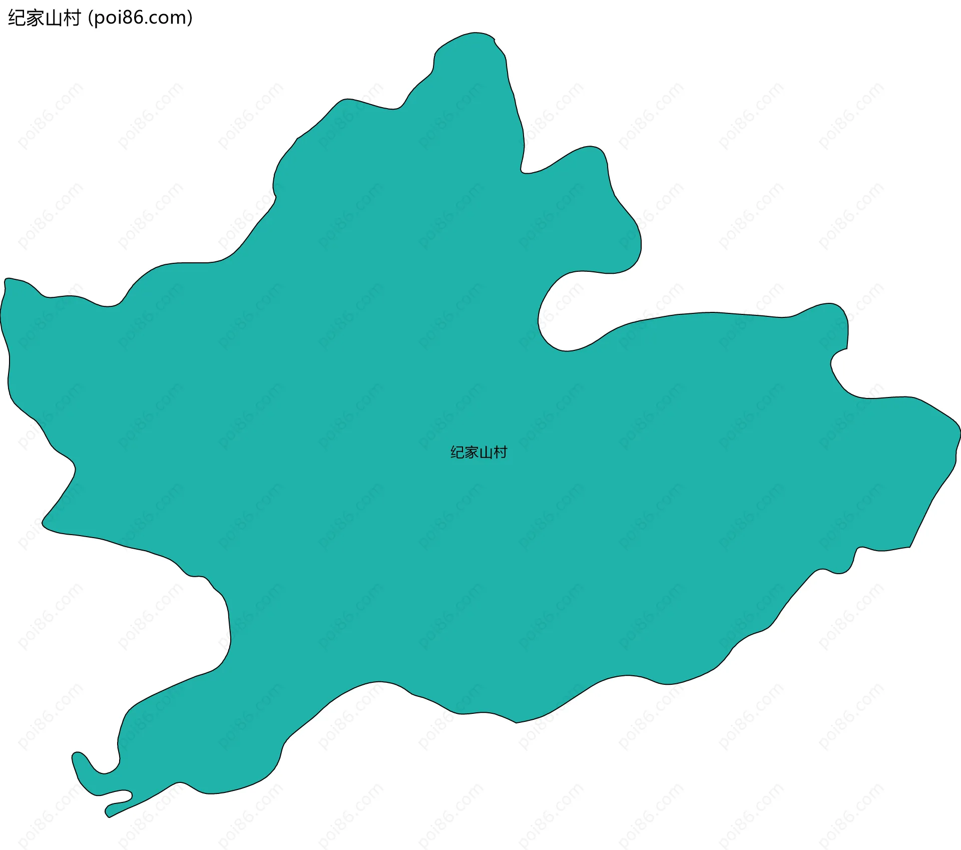 纪家山村边界地图