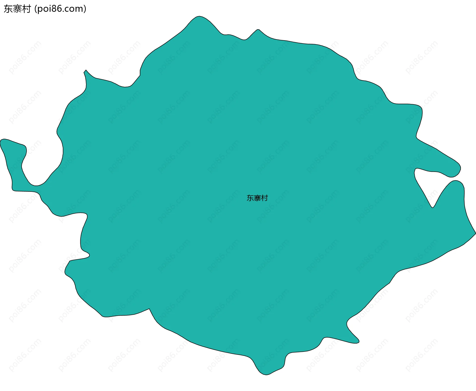 东寨村边界地图