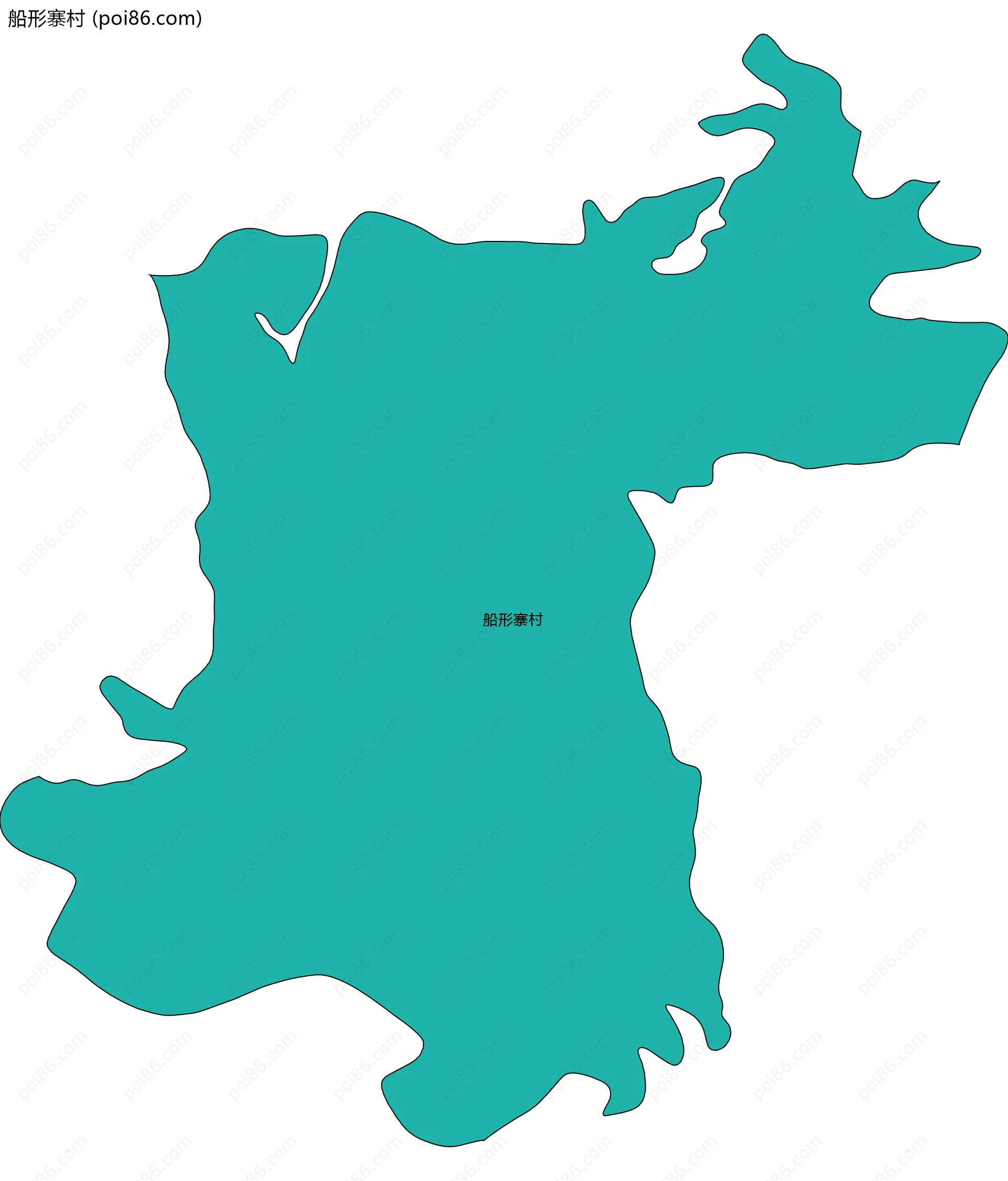 船形寨村边界地图