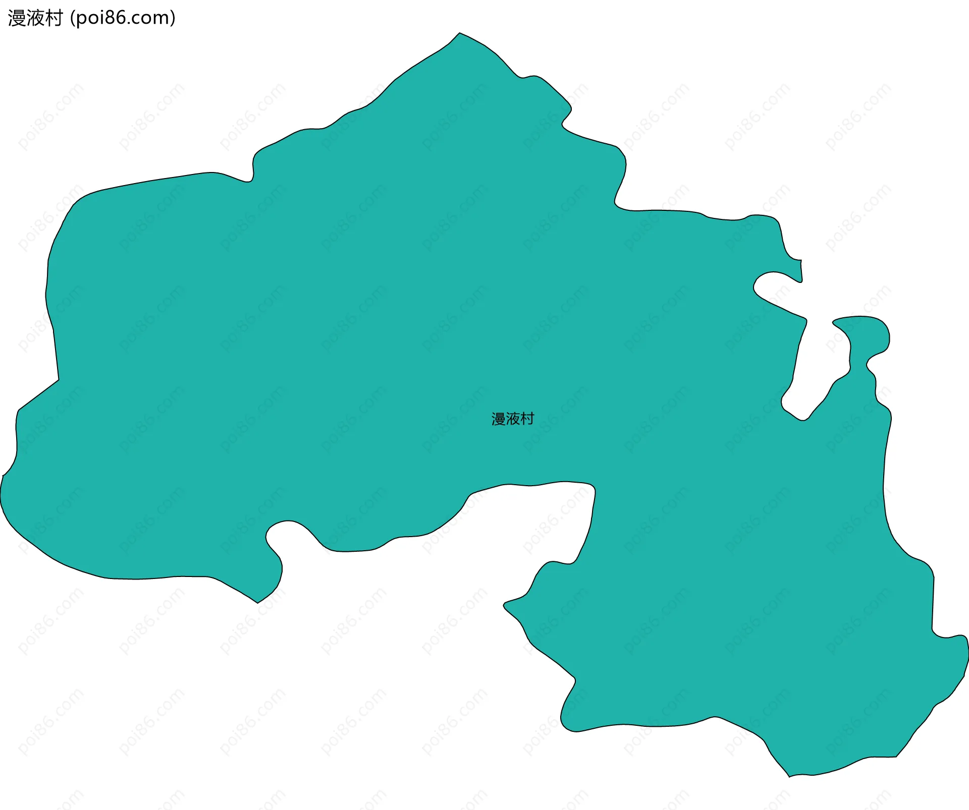 漫液村边界地图