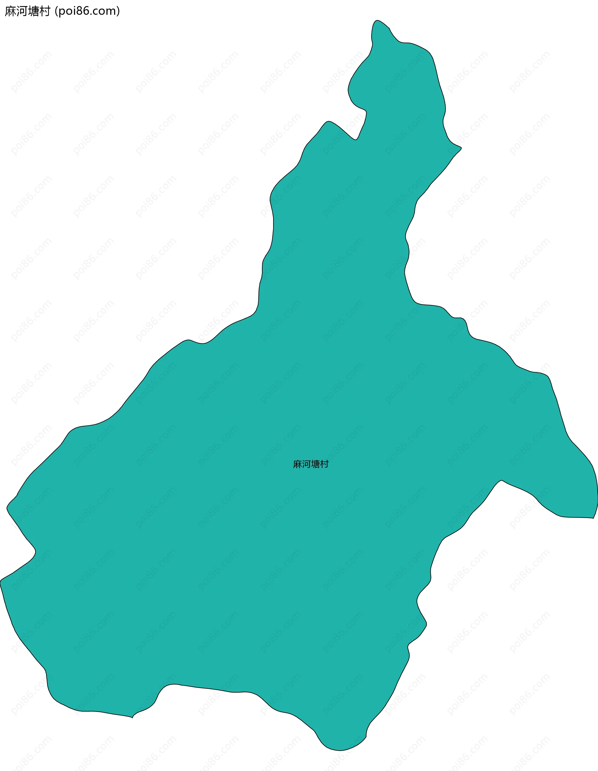 麻河塘村边界地图