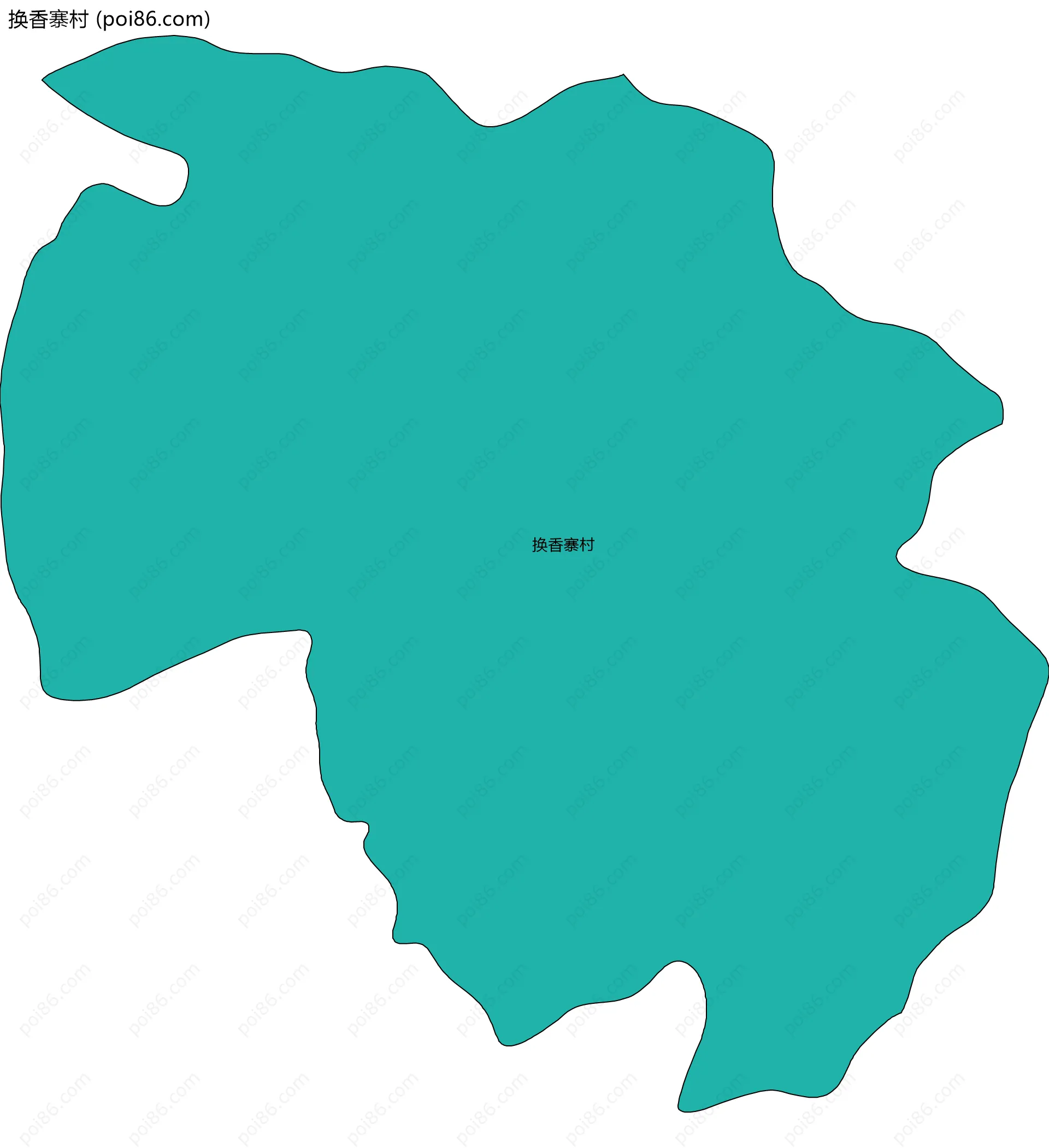 换香寨村边界地图