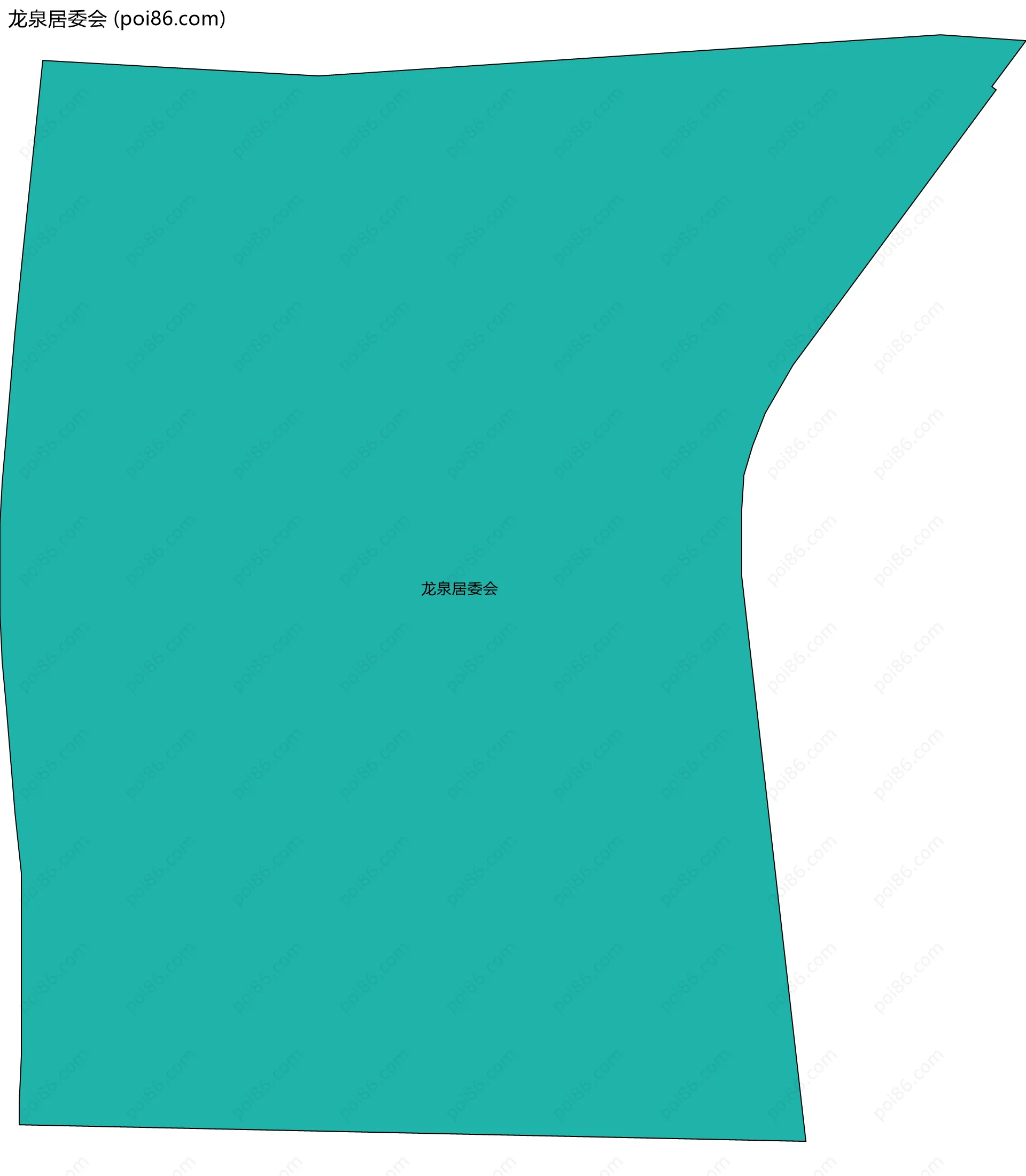 龙泉居委会边界地图