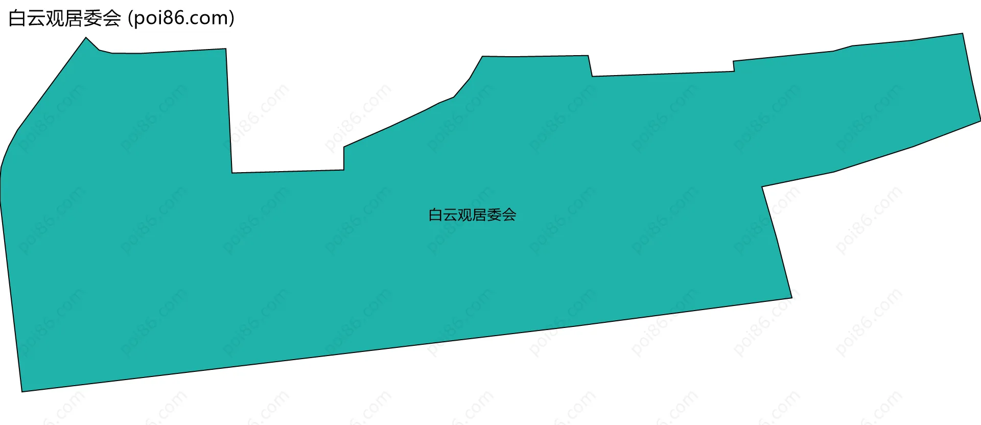 白云观居委会边界地图