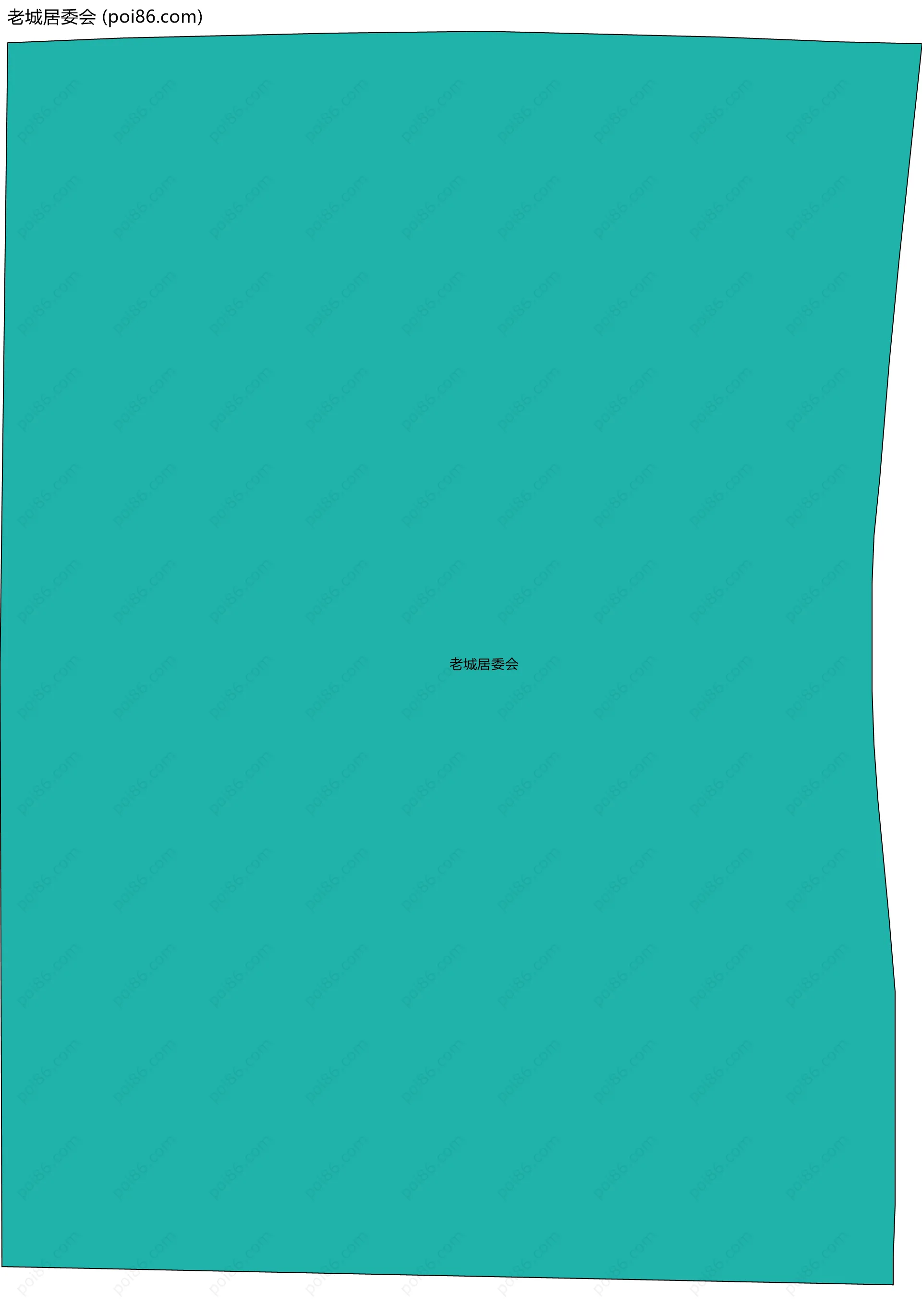 老城居委会边界地图