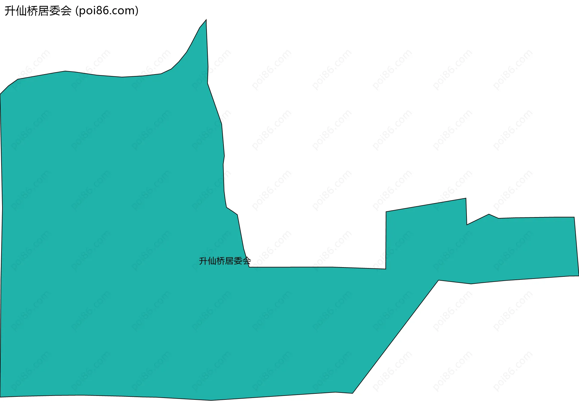 升仙桥居委会边界地图