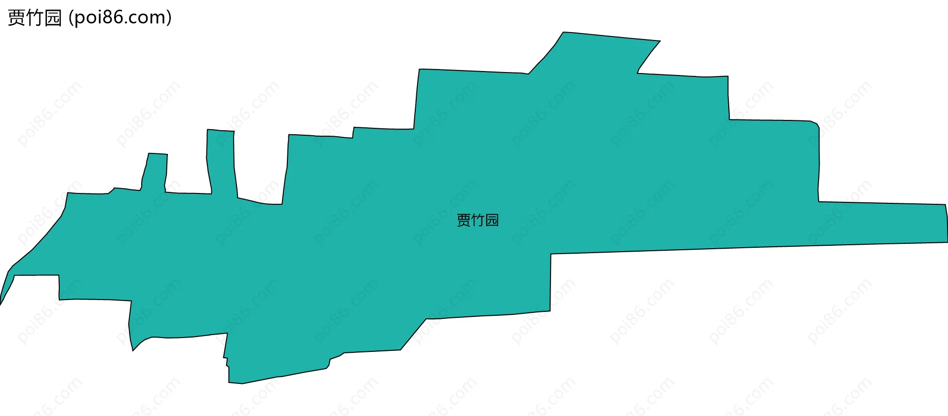 贾竹园边界地图