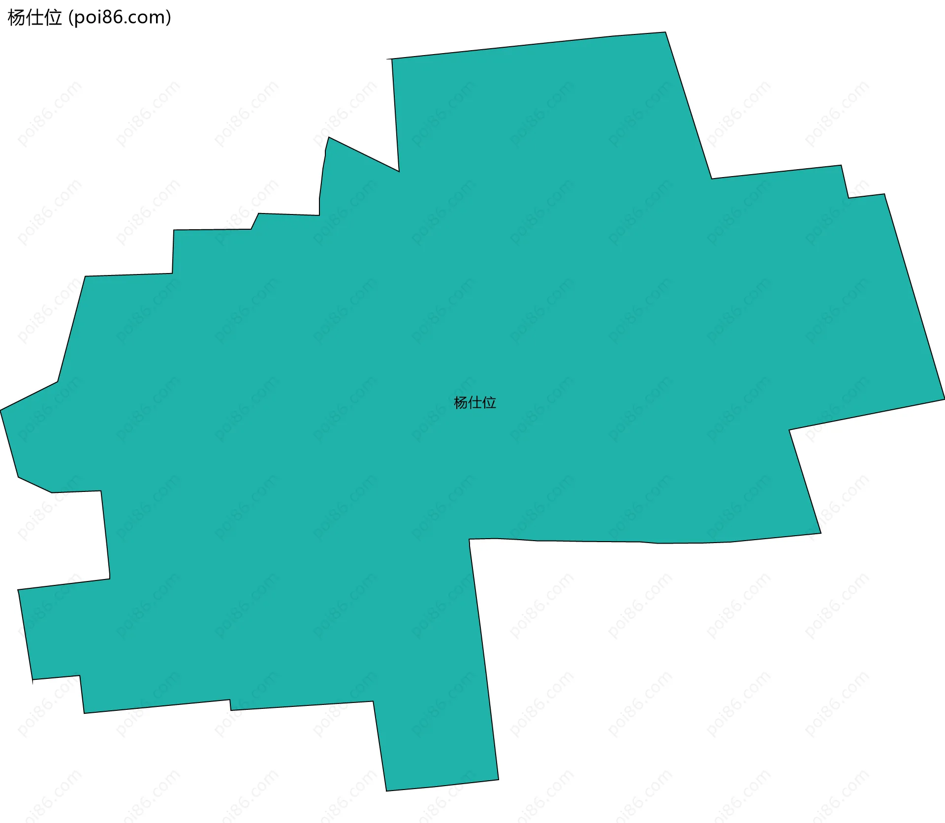 杨仕位边界地图