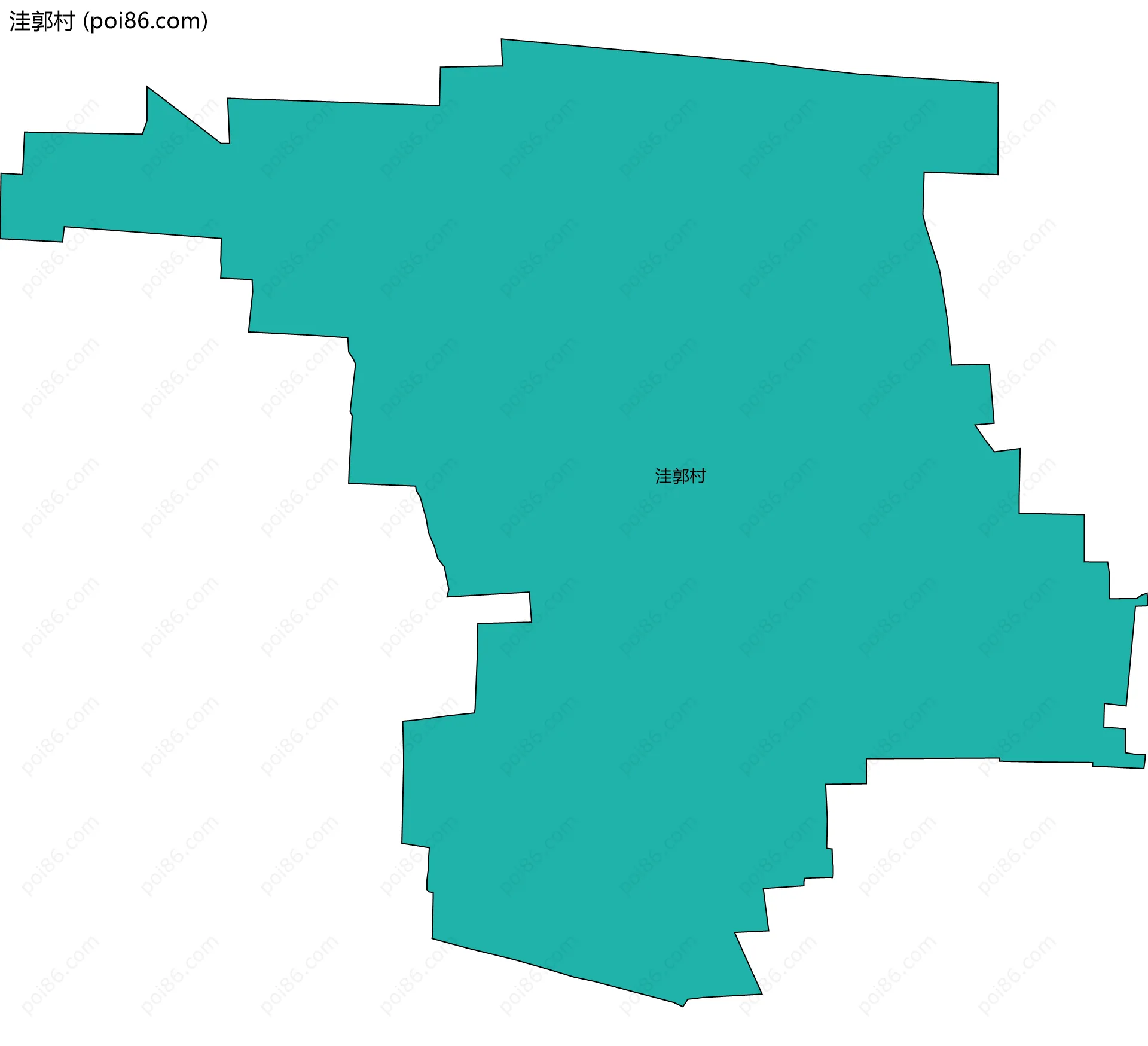 洼郭村边界地图