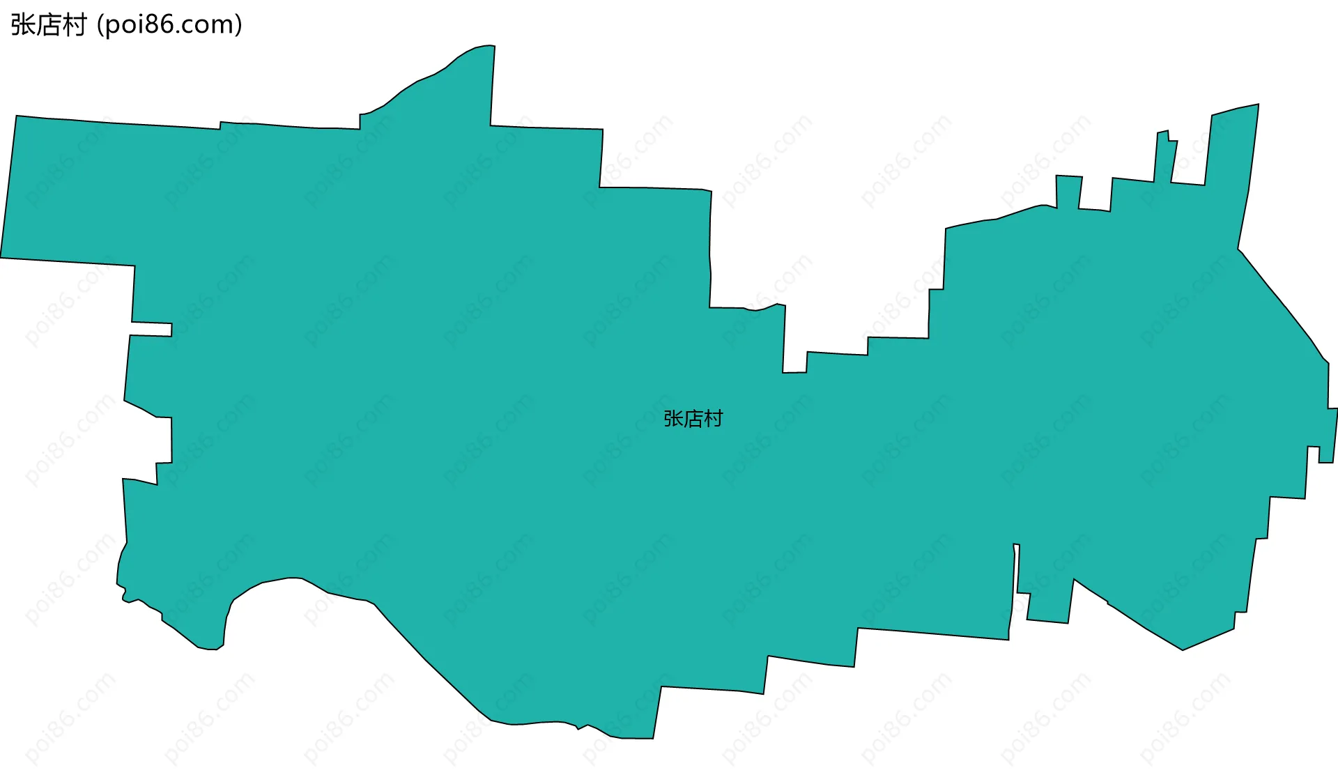 张店村边界地图