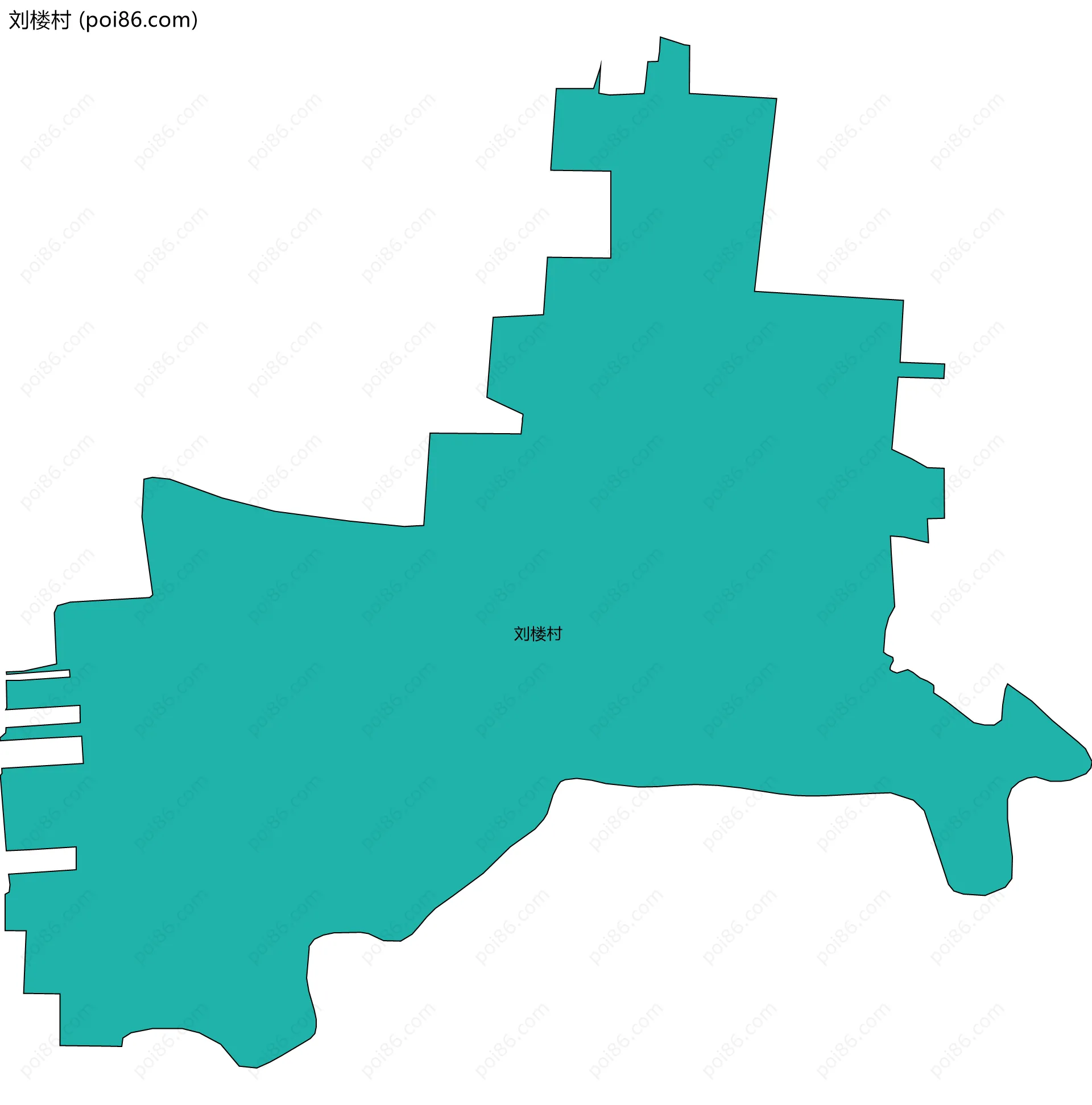 刘楼村边界地图