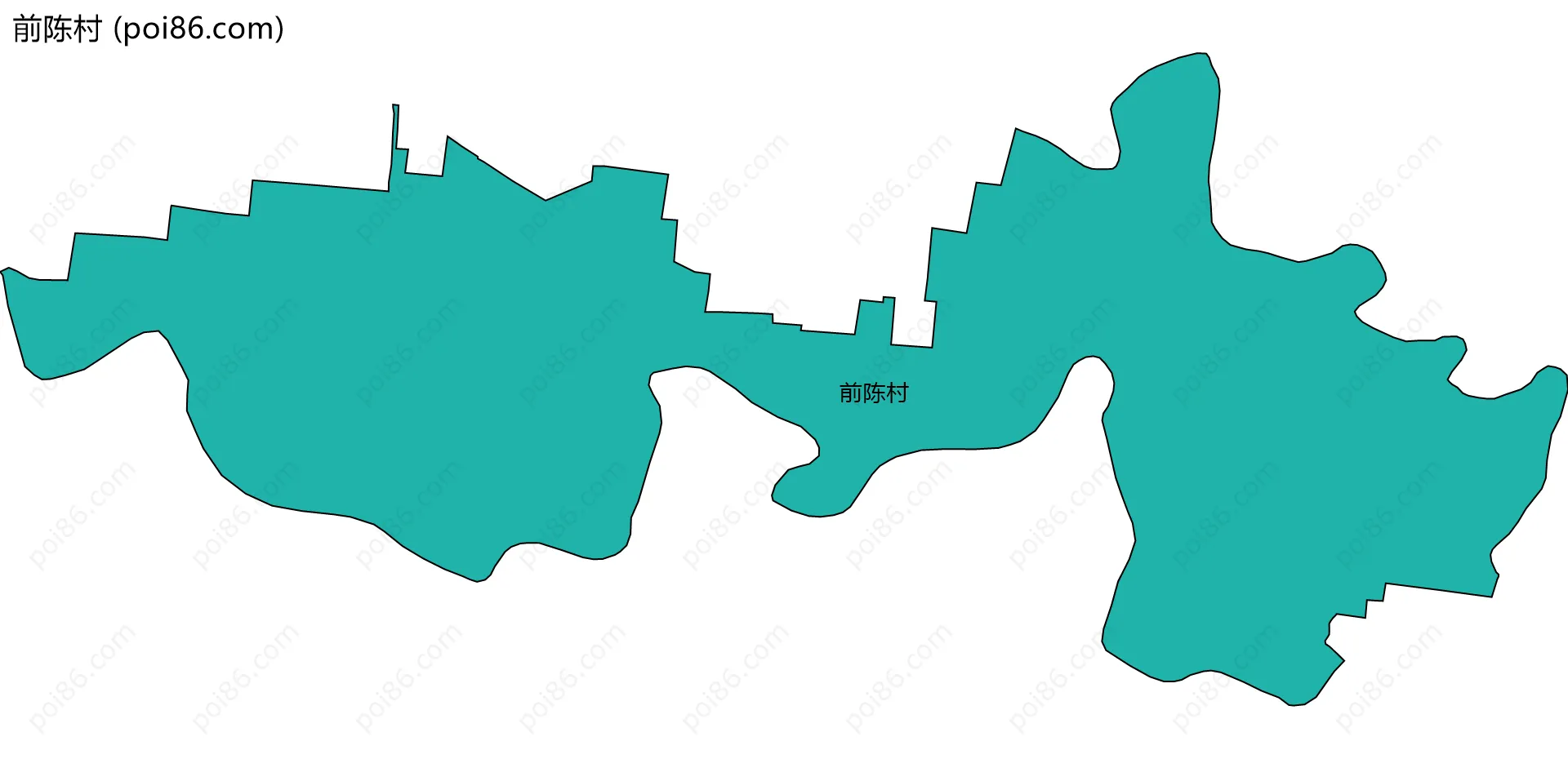 前陈村边界地图