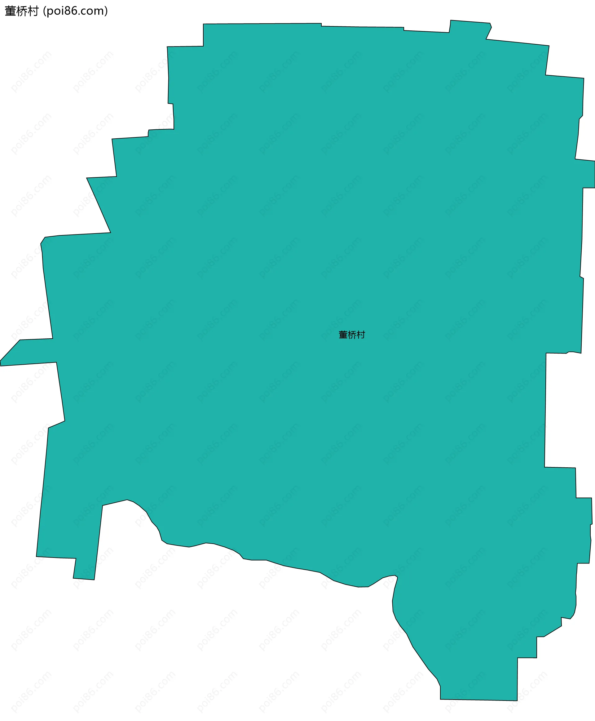 董桥村边界地图