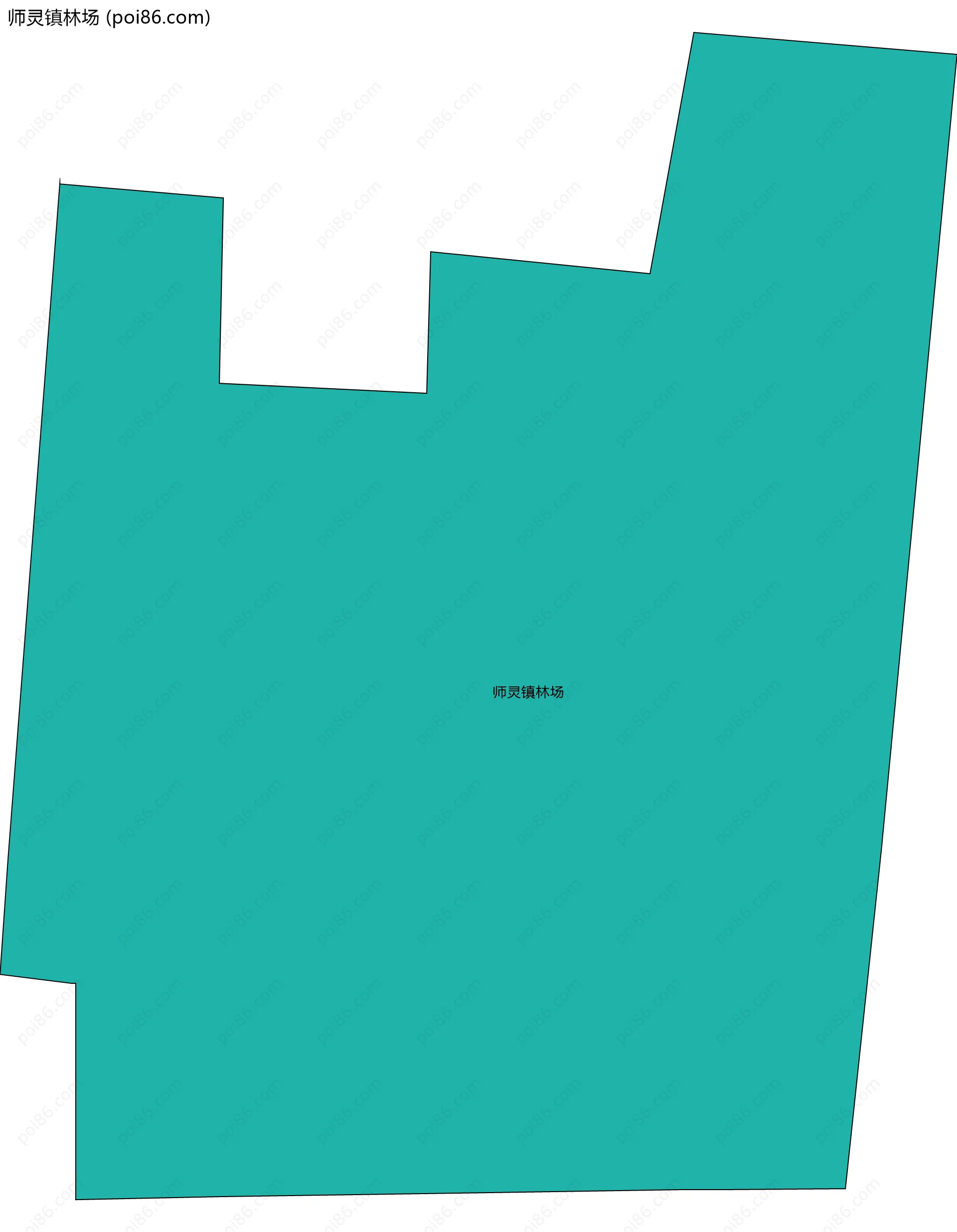 师灵镇林场边界地图