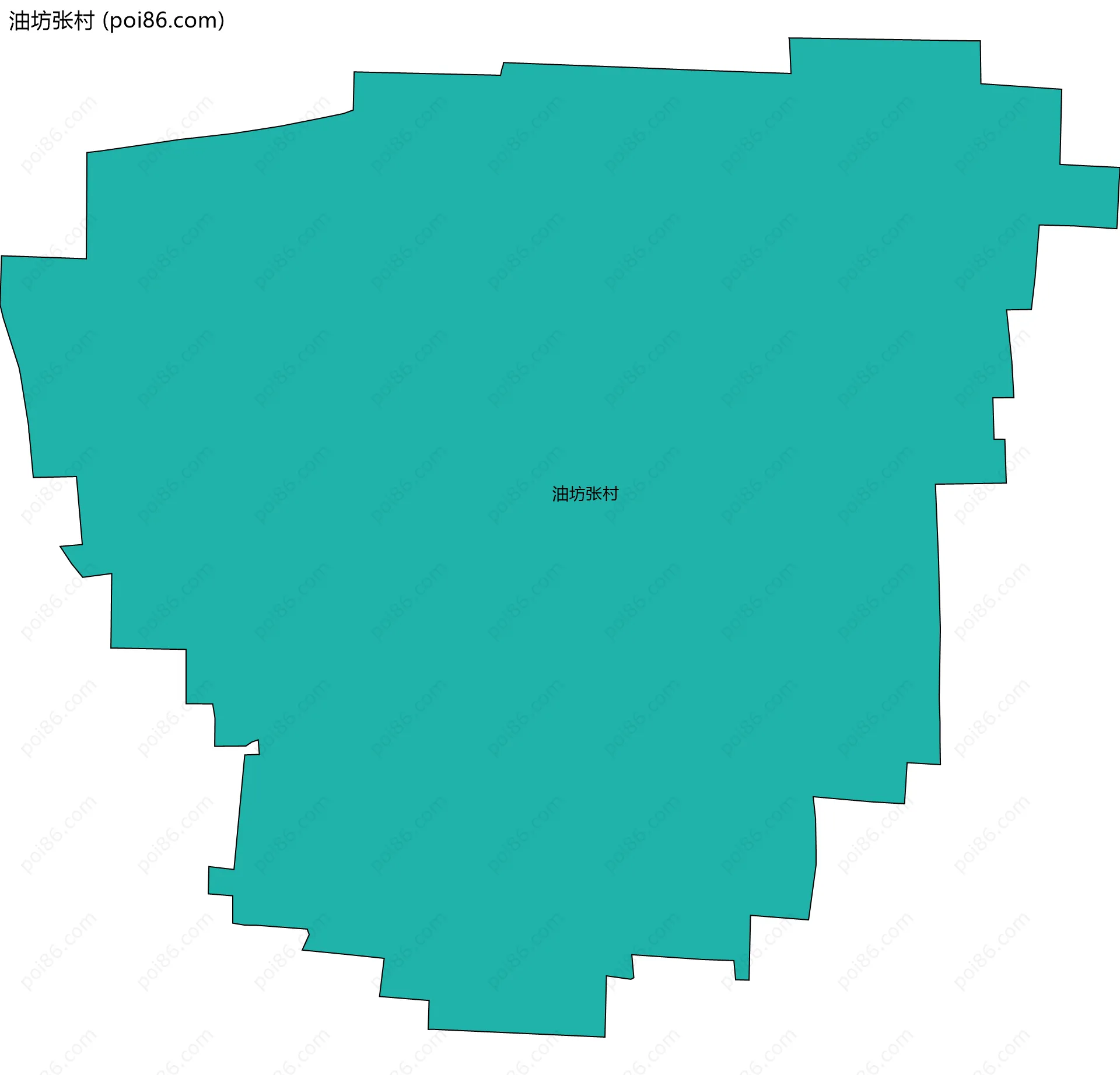 油坊张村边界地图