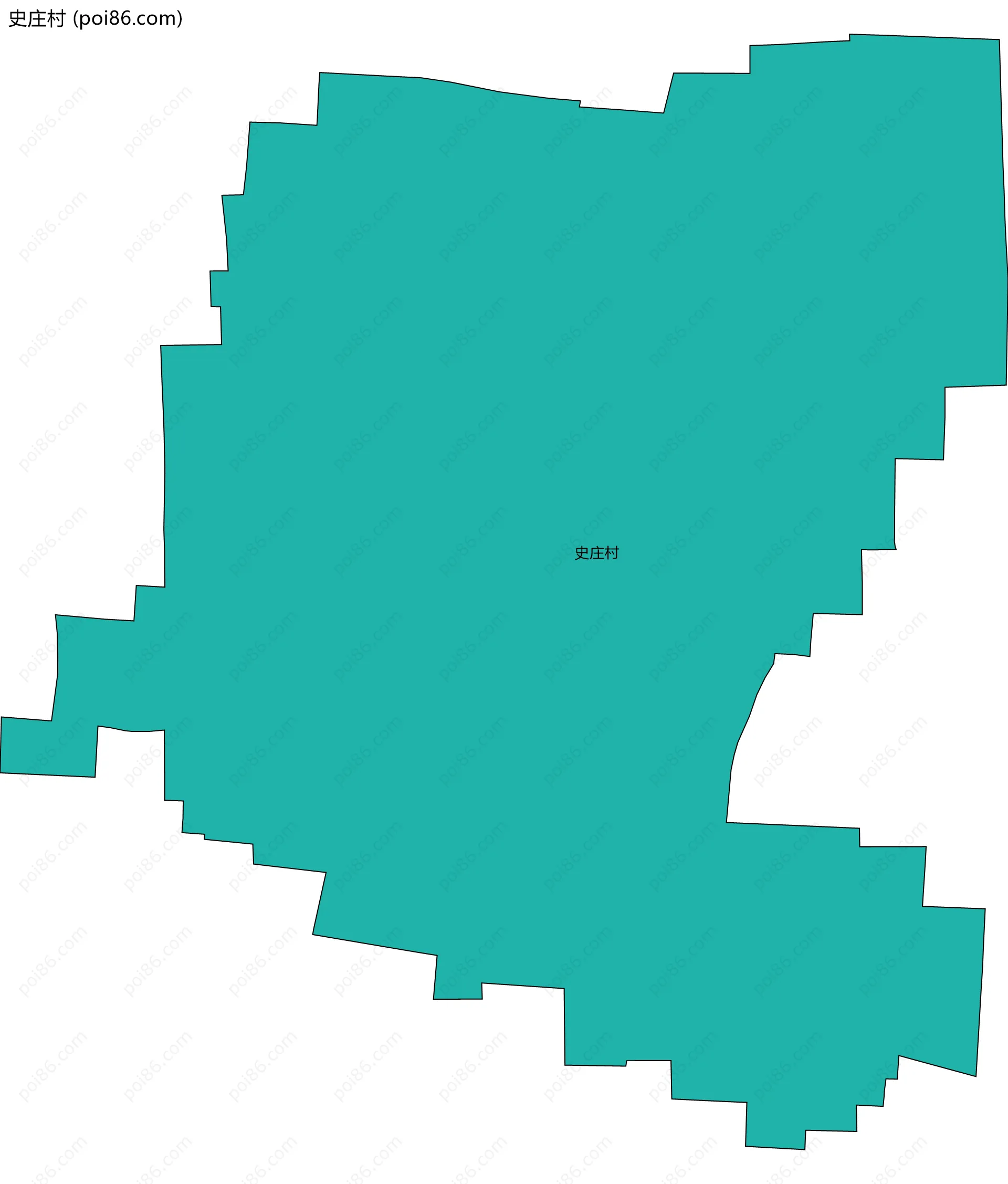 史庄村边界地图