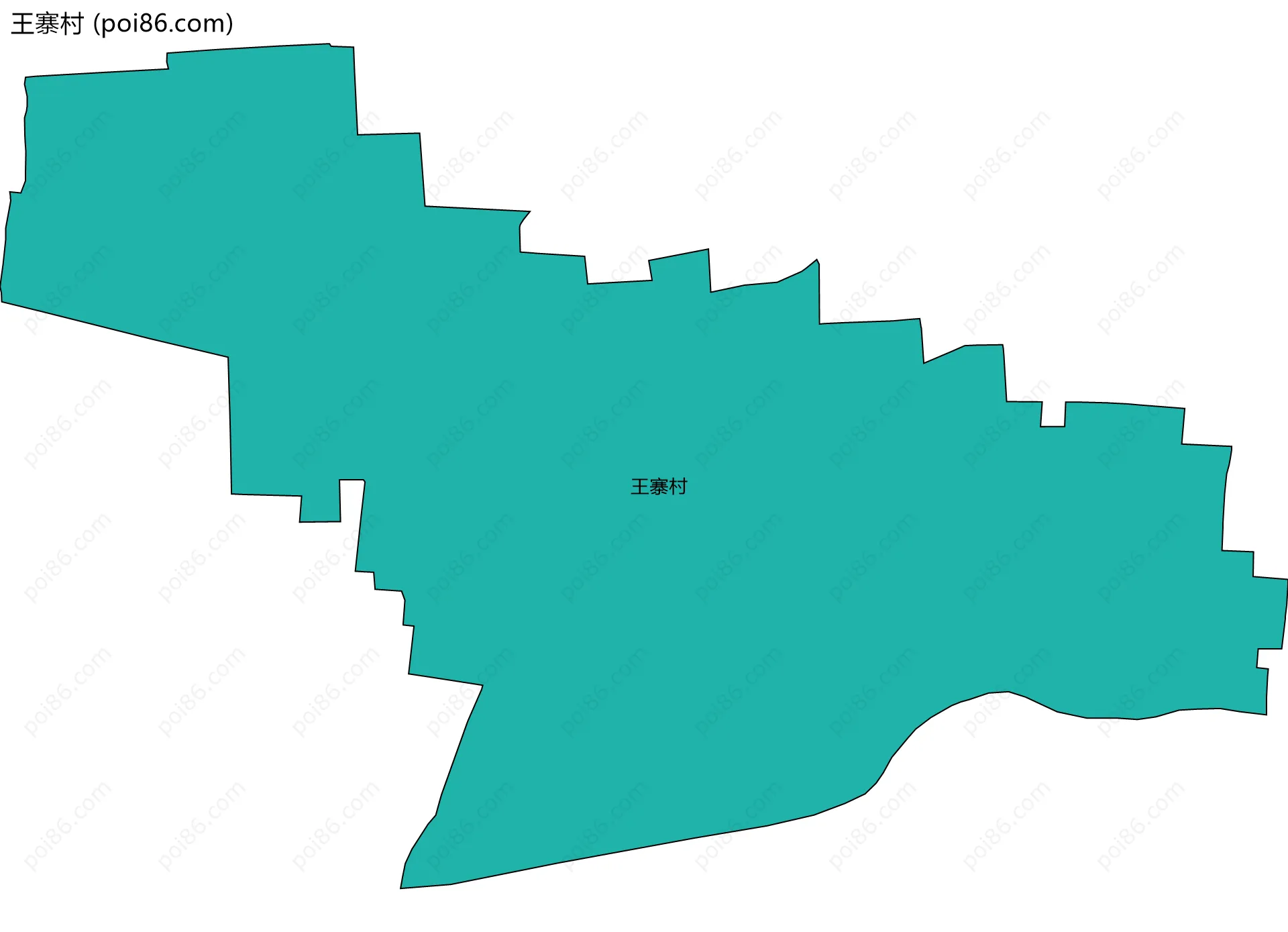 王寨村边界地图