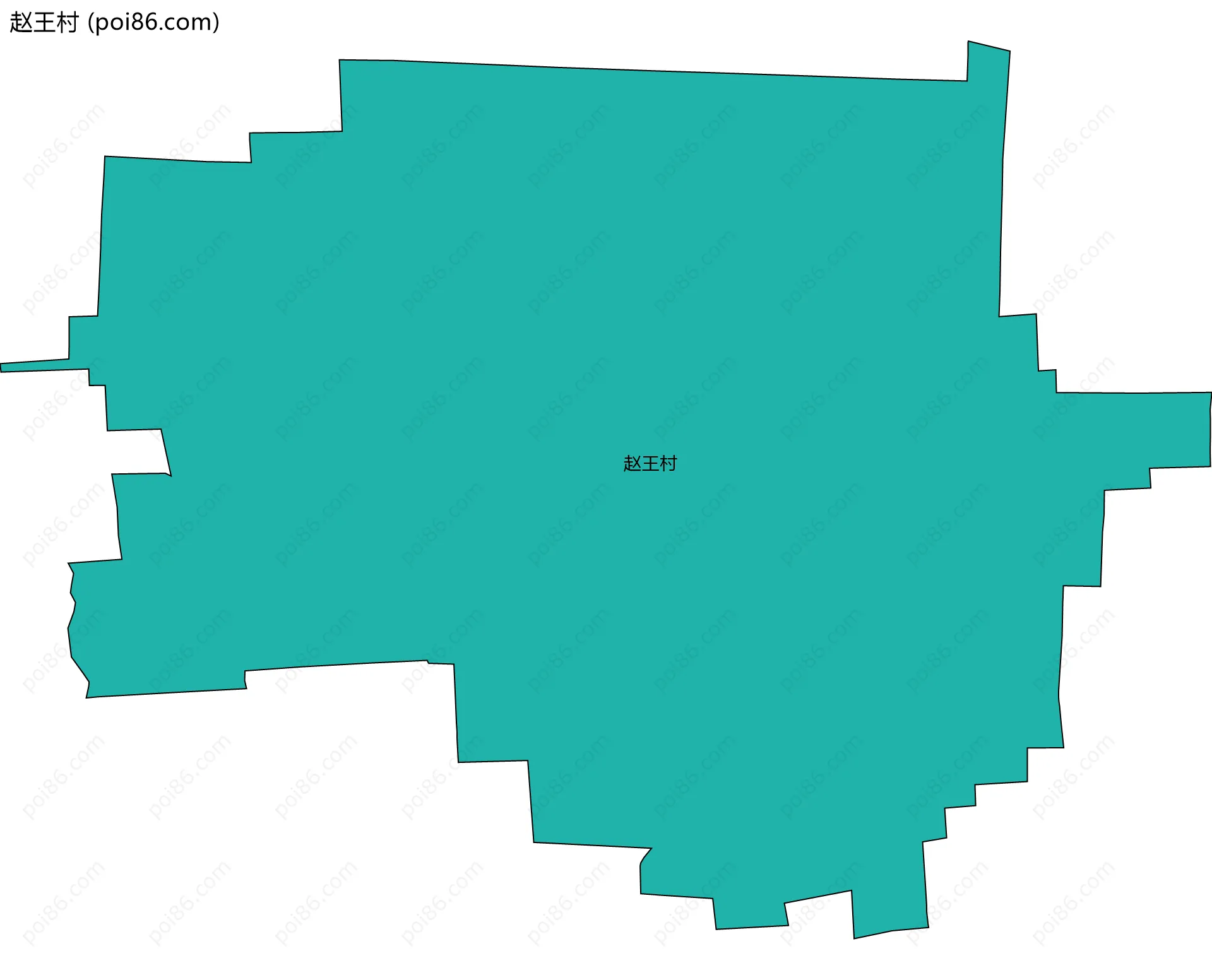 赵王村边界地图
