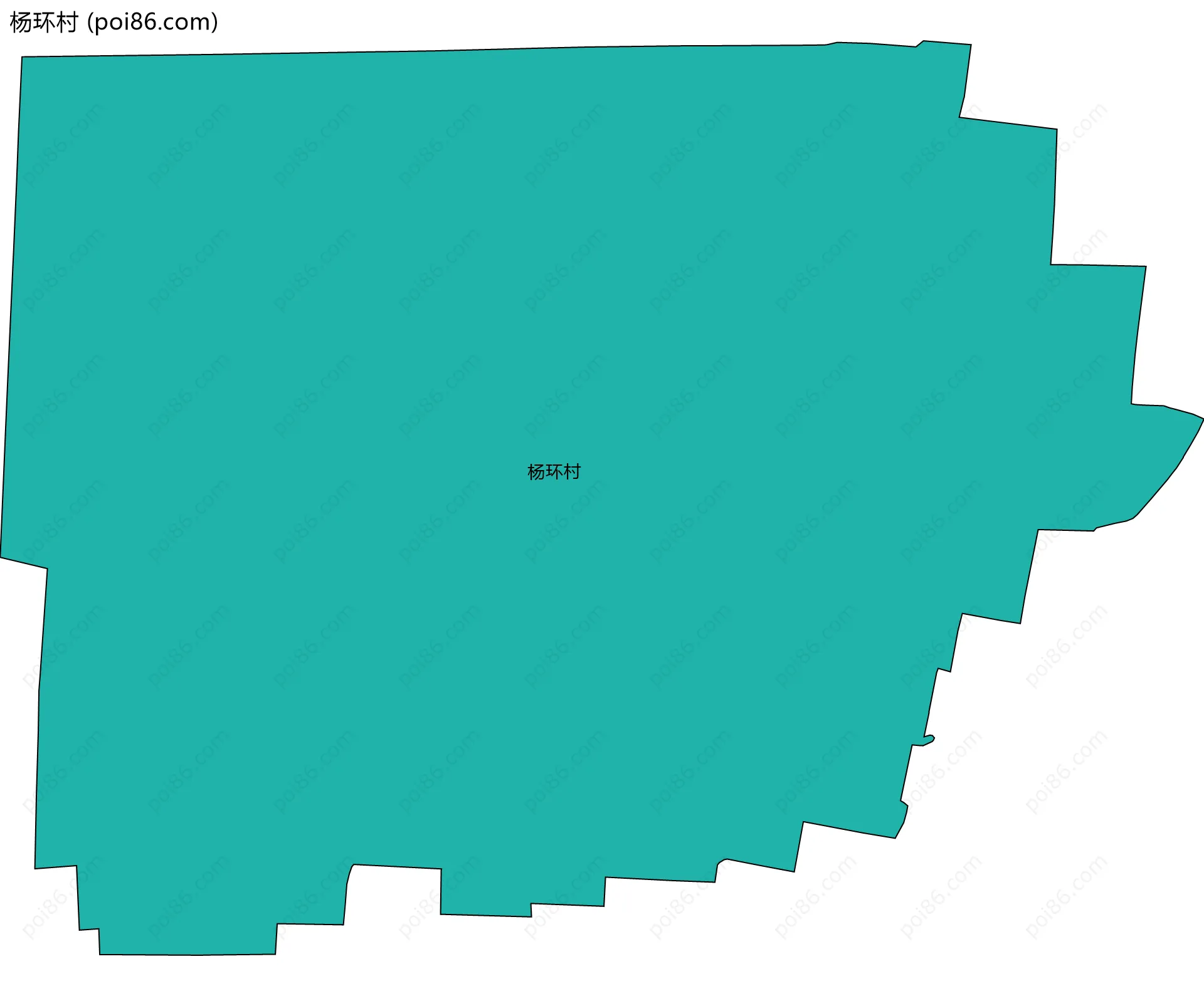 杨环村边界地图