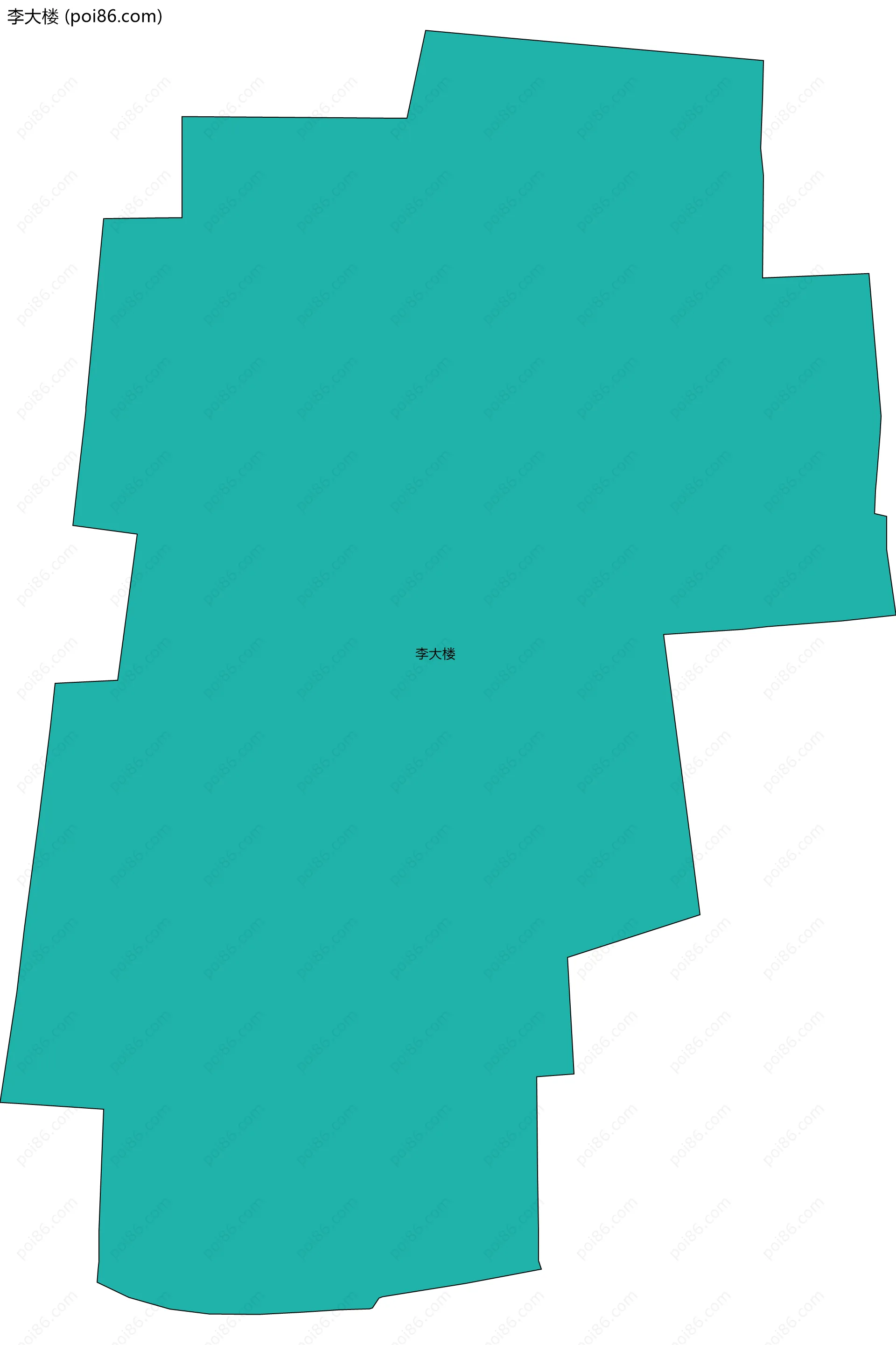 李大楼边界地图