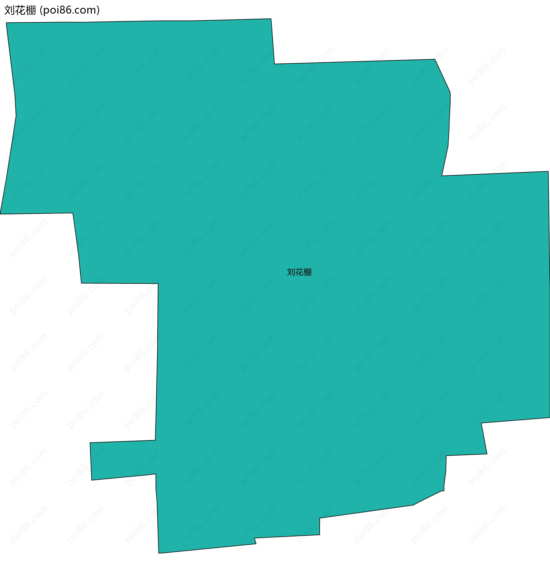 刘花棚边界地图