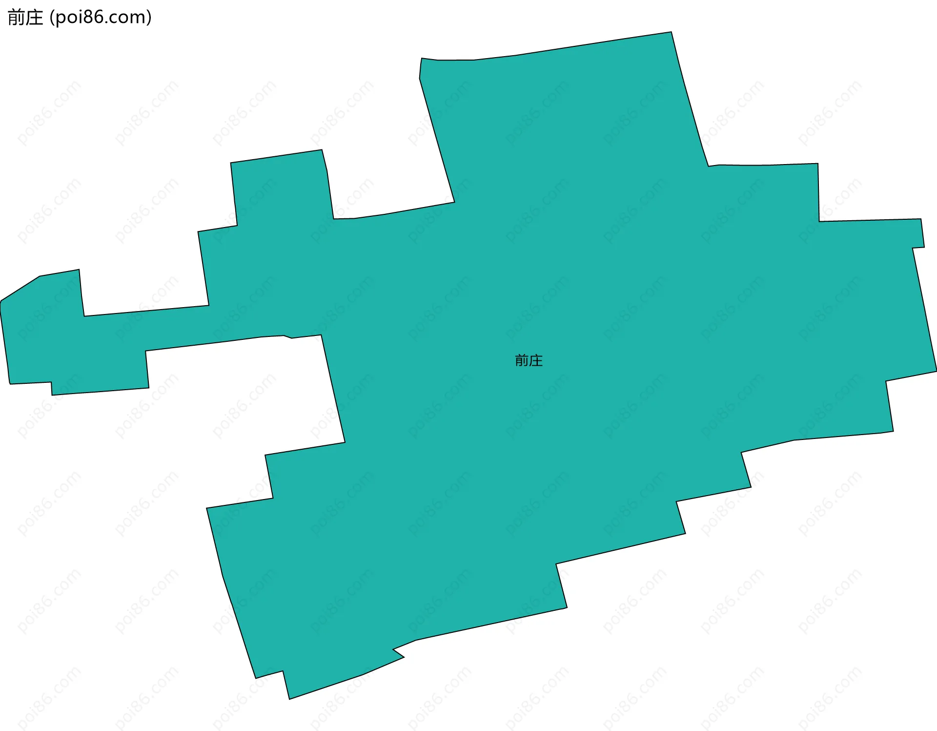 前庄边界地图