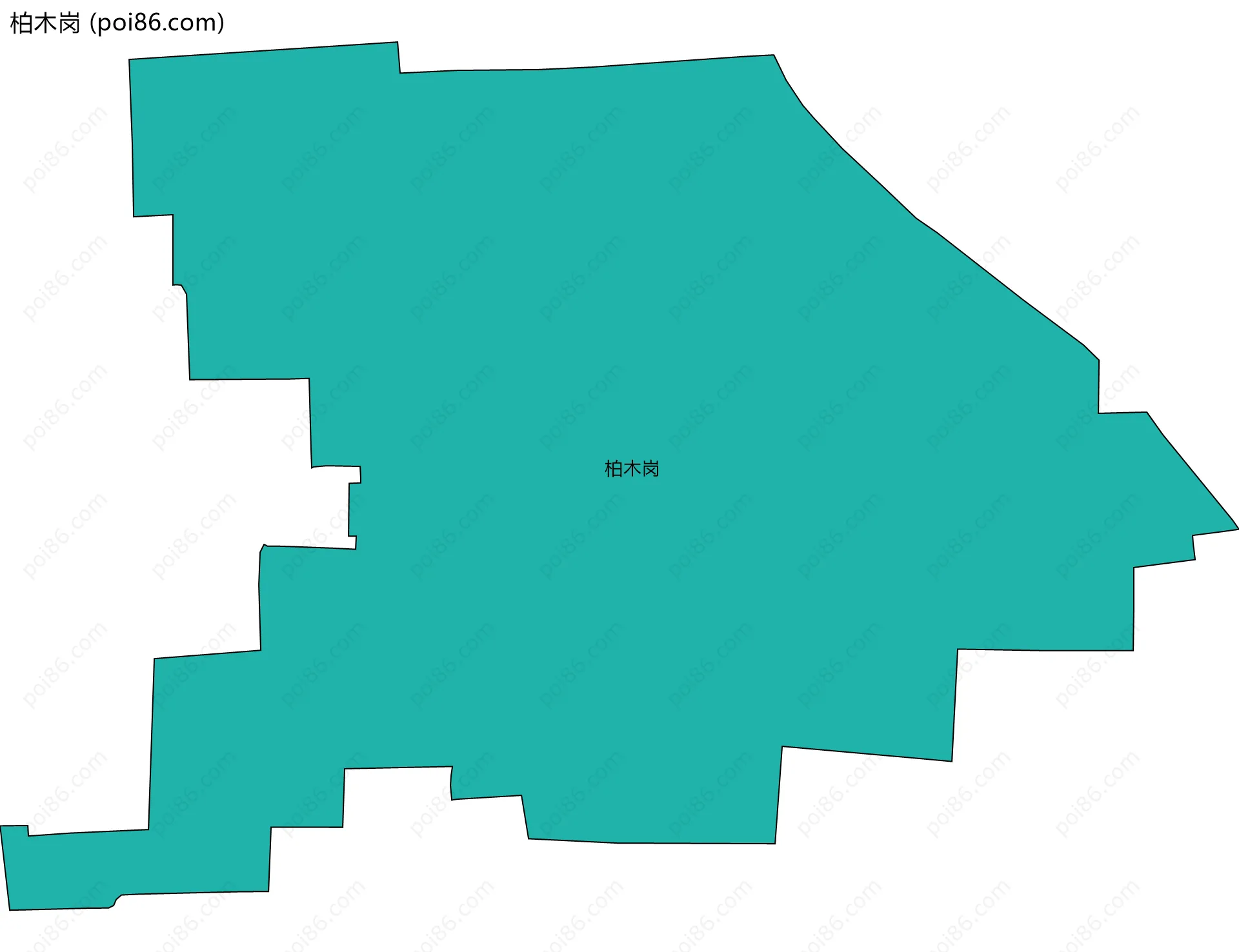 柏木岗边界地图