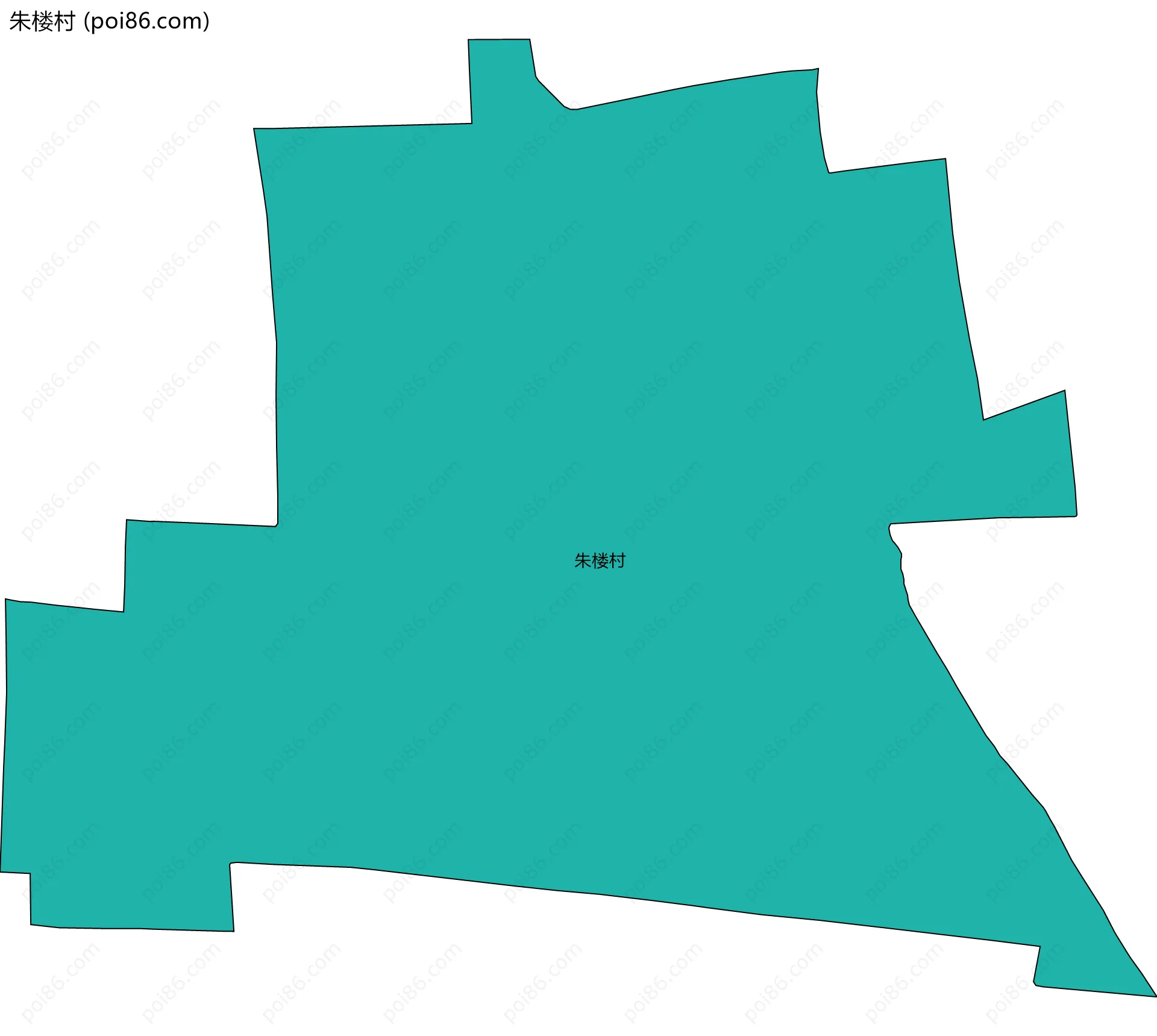 朱楼村边界地图