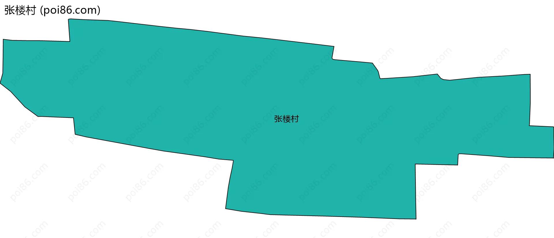 张楼村边界地图