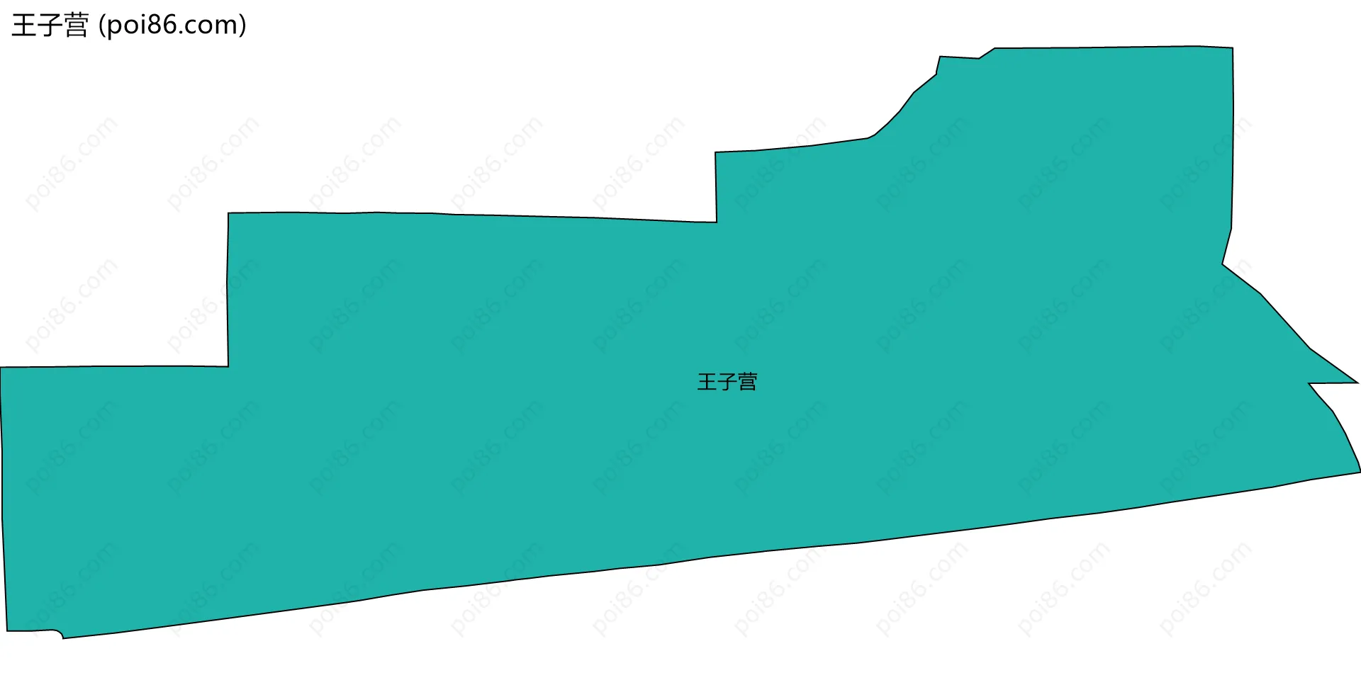 王子营边界地图