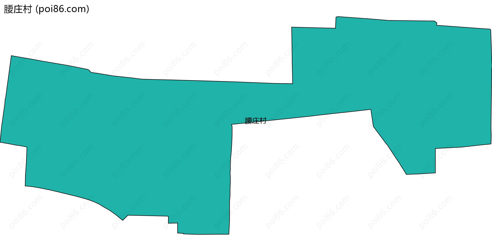 腰庄村边界地图