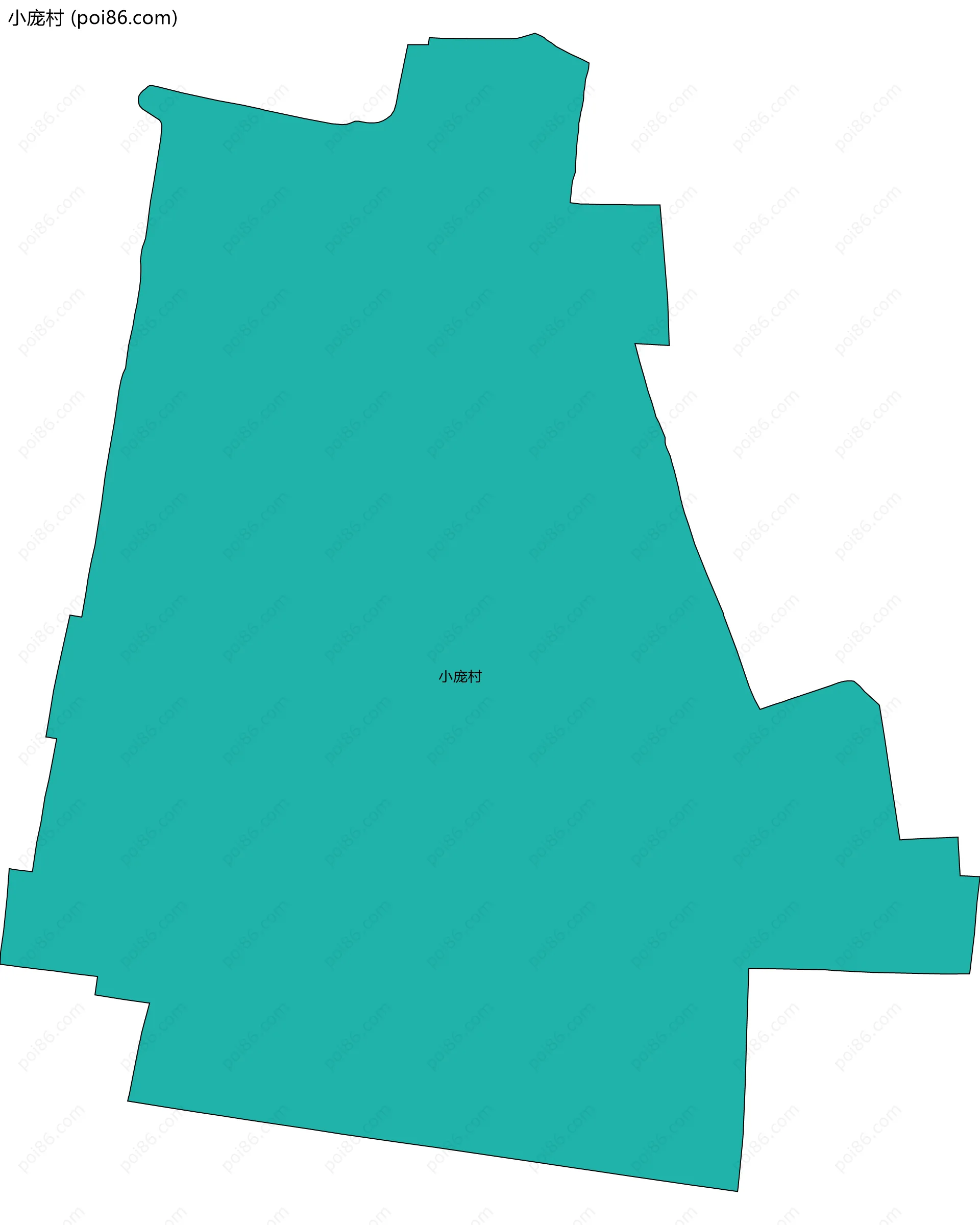 小庞村边界地图