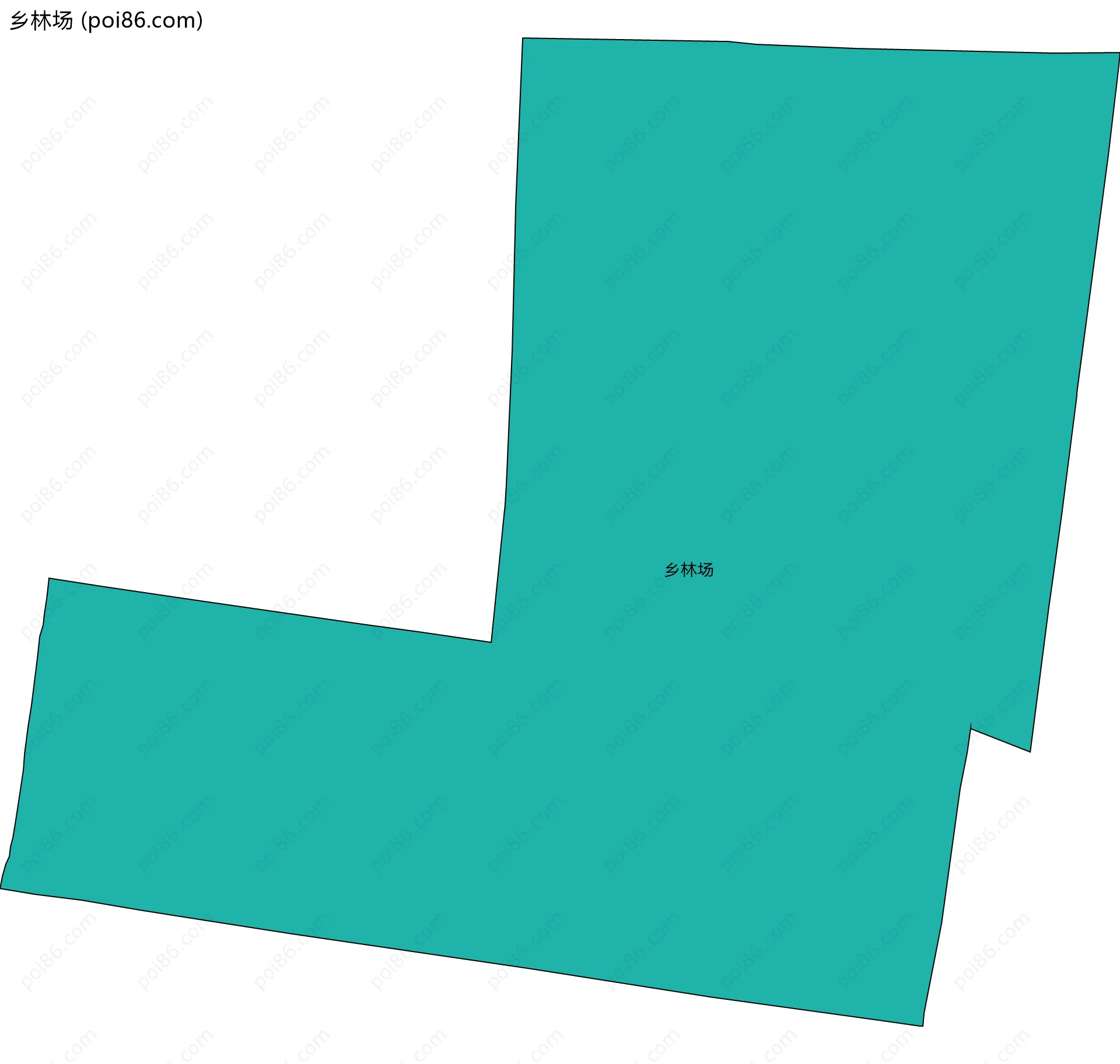 乡林场边界地图