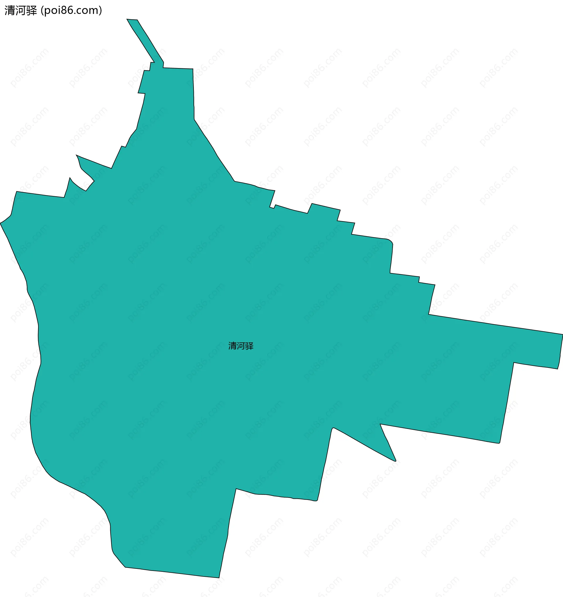 清河驿边界地图