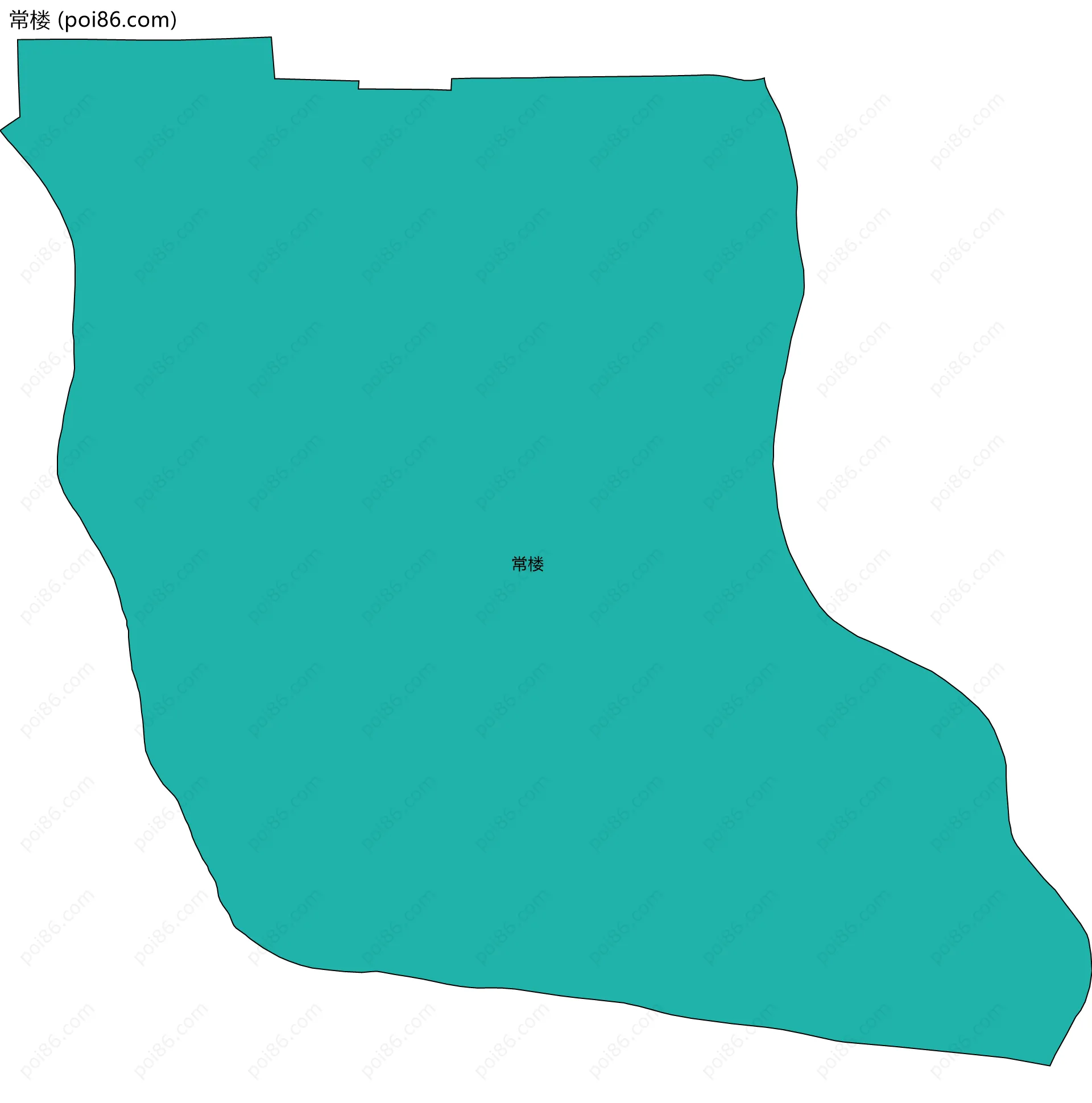 常楼边界地图